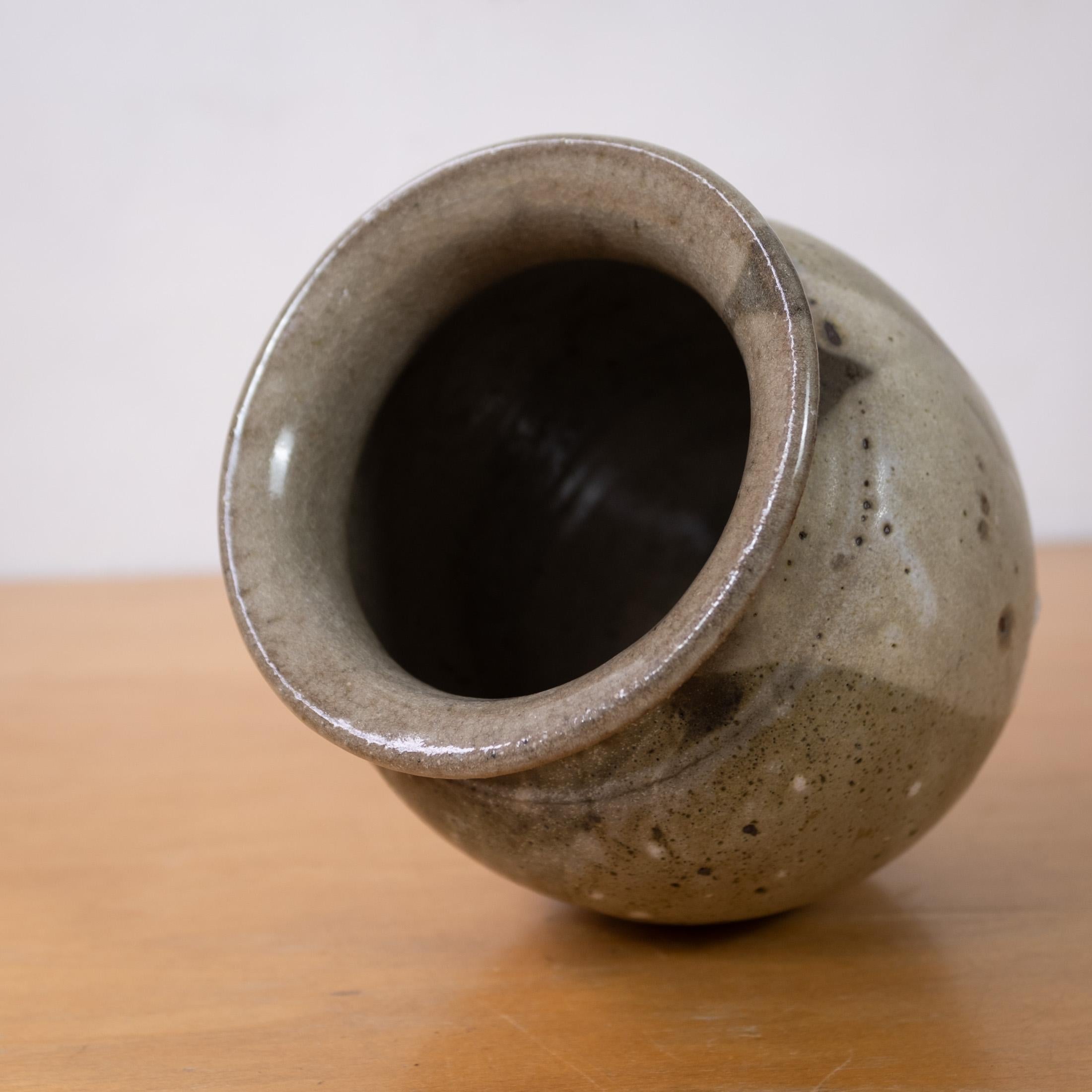 Vaso o fioriera in gres di metà secolo dello Studio A, con smaltatura a goccia in vendita 2