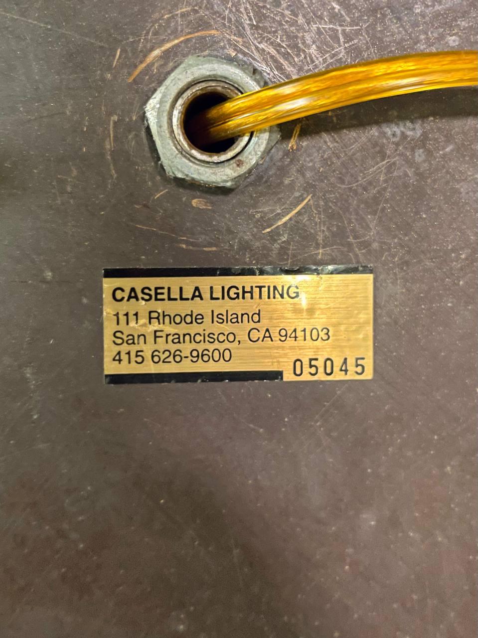 Lampada da terra articolata in ottone del Mid-Century Californian Modern di Casella in vendita 3