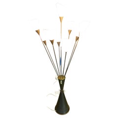 Lampada da terra "Calla" di Angelo Lelli per Arredoluce Monza, Italia, 1952