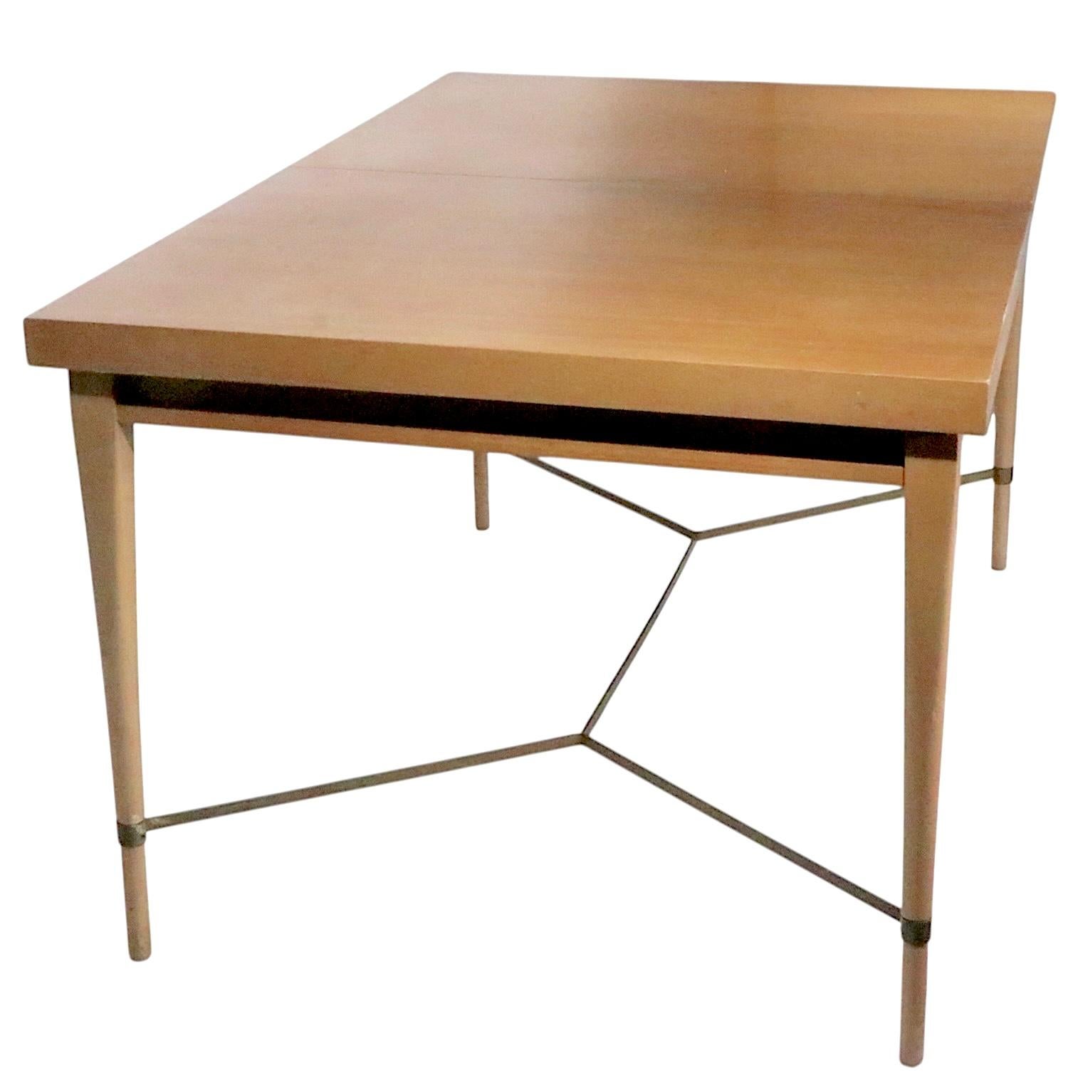 Ottone Tavolo da pranzo Calvin del Mid Century, disegnato da Paul McCobb Irwin Collection'S 1950 in vendita