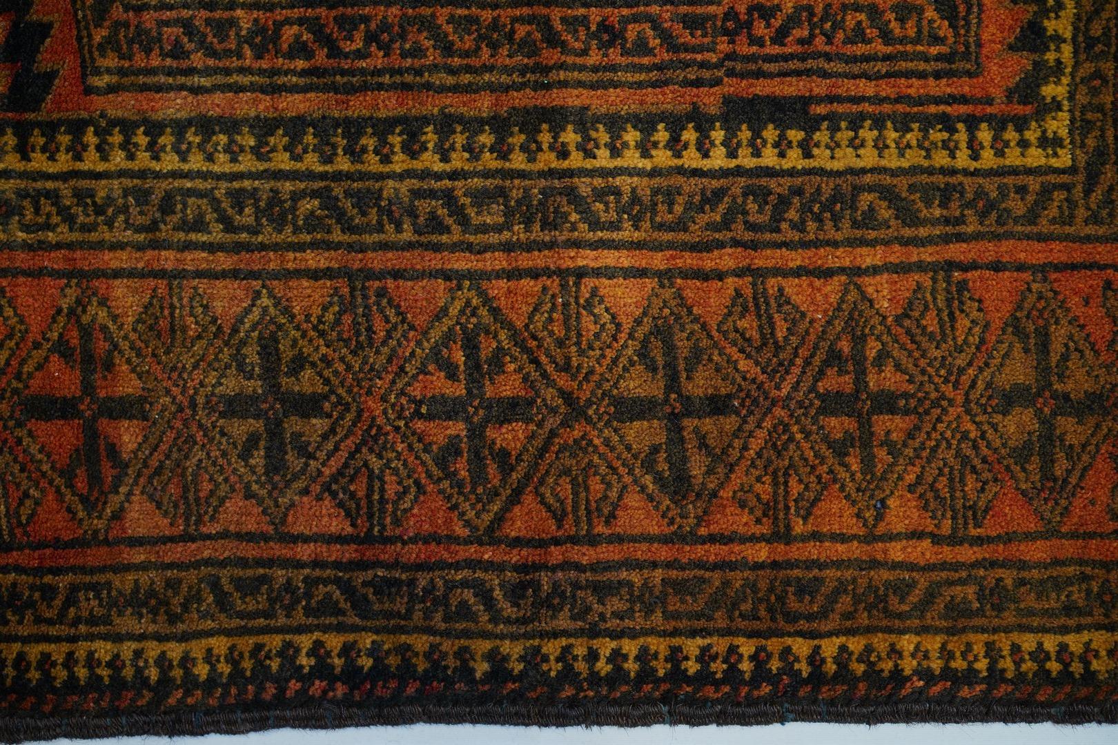 Mitte des Jahrhunderts Kamel Wolle Stammes-Baluchi Vintage Semi Antik  im Angebot 1