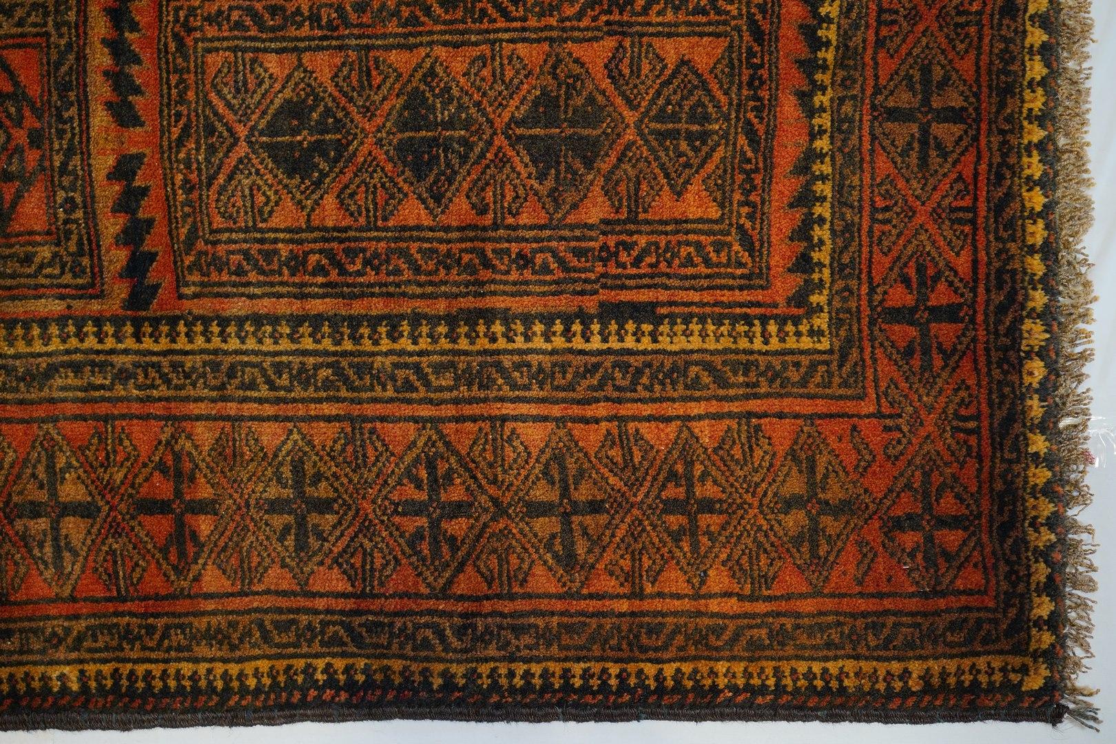 Mitte des Jahrhunderts Kamel Wolle Stammes-Baluchi Vintage Semi Antik  im Angebot 3
