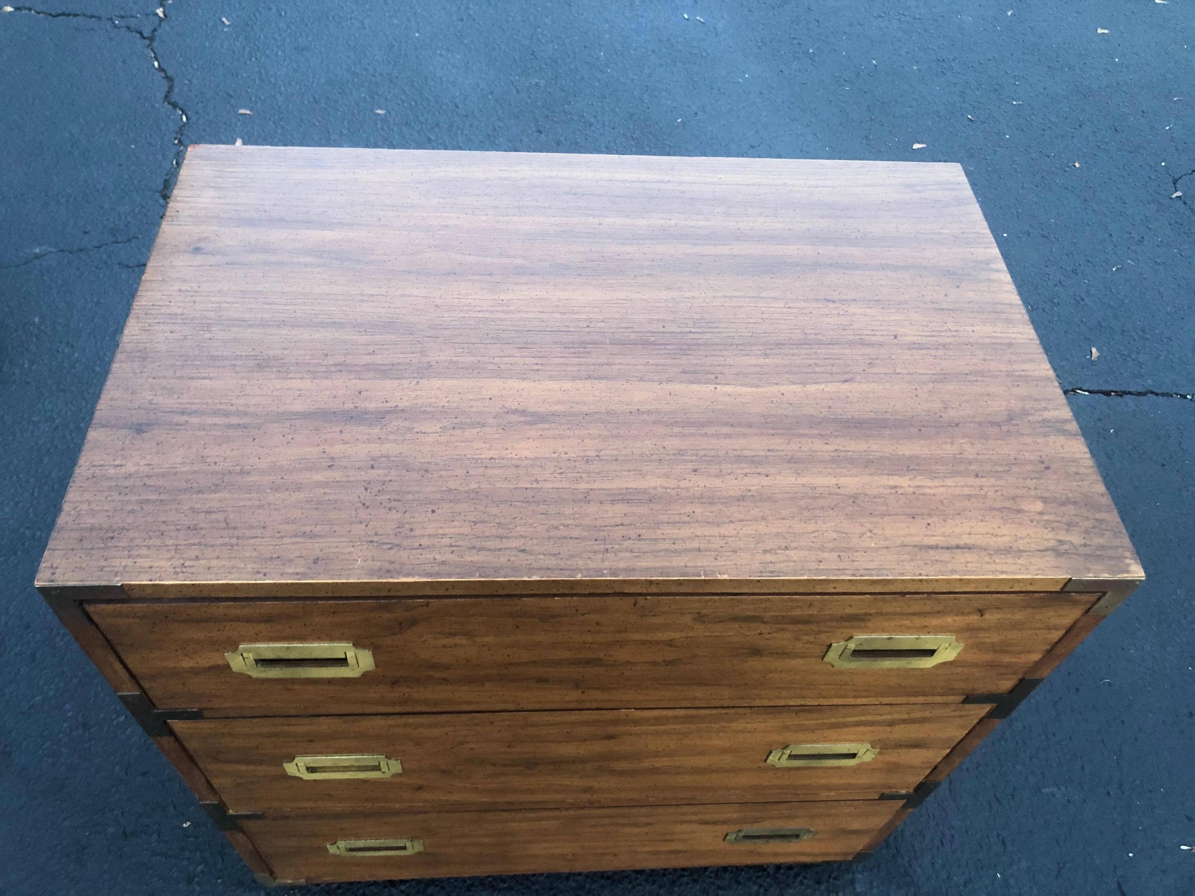 Brass Mid-Century Campaign Chest