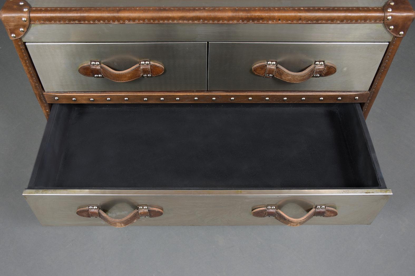Mid-Century Campaign Chest of Drawer 8