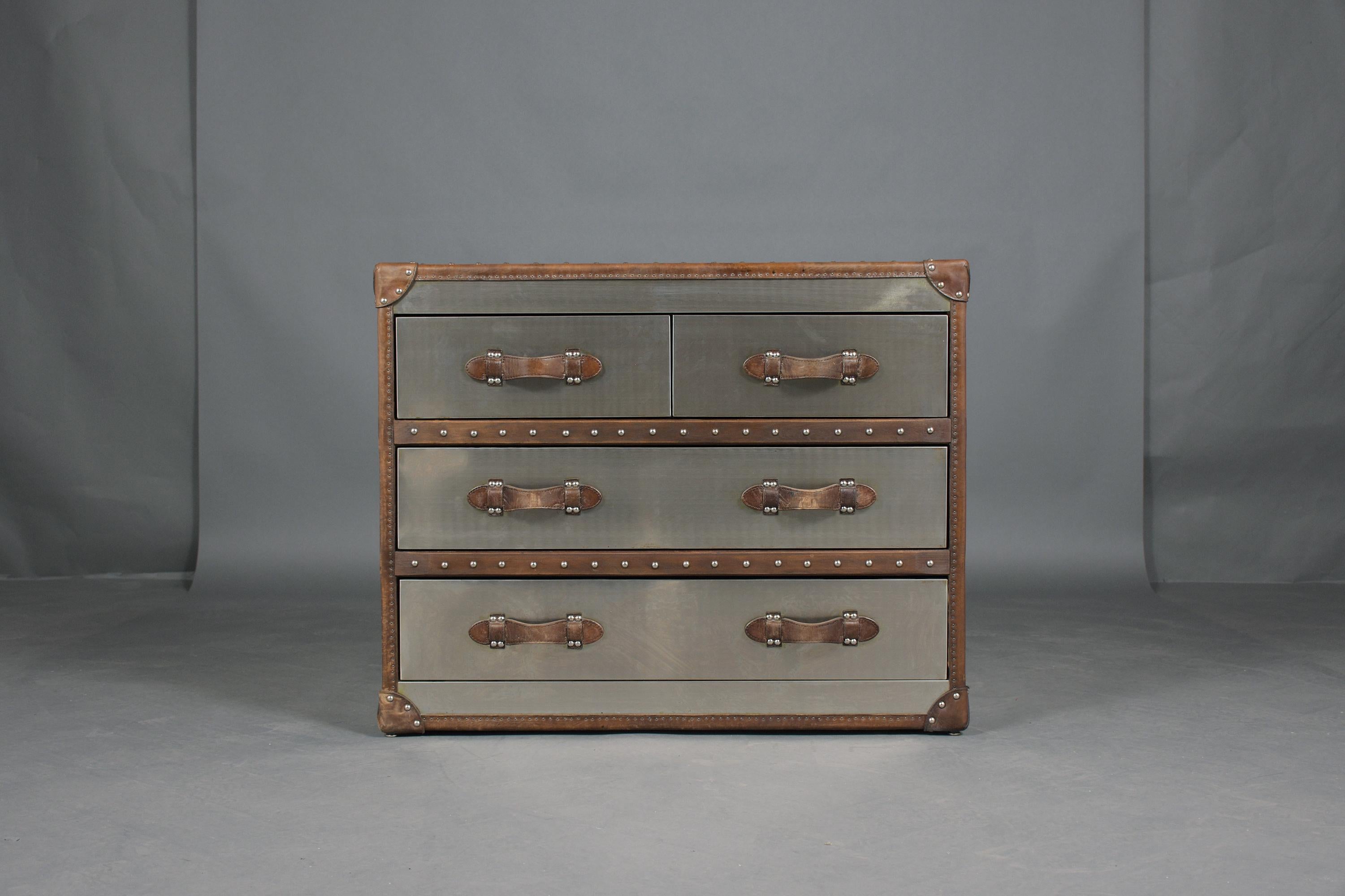 Mid-Century Campaign Chest of Drawer 1