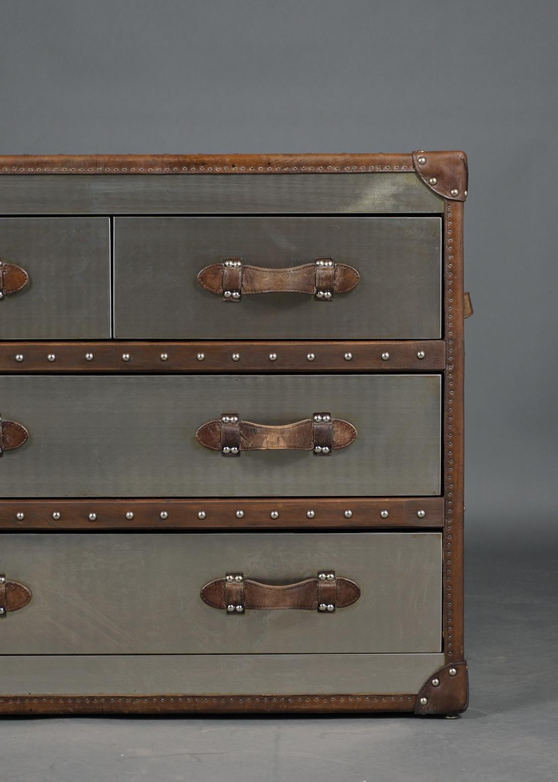 Mid-Century Campaign Chest of Drawer 2