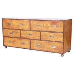 Mid Century Campaign Chest or Dresser by Baker