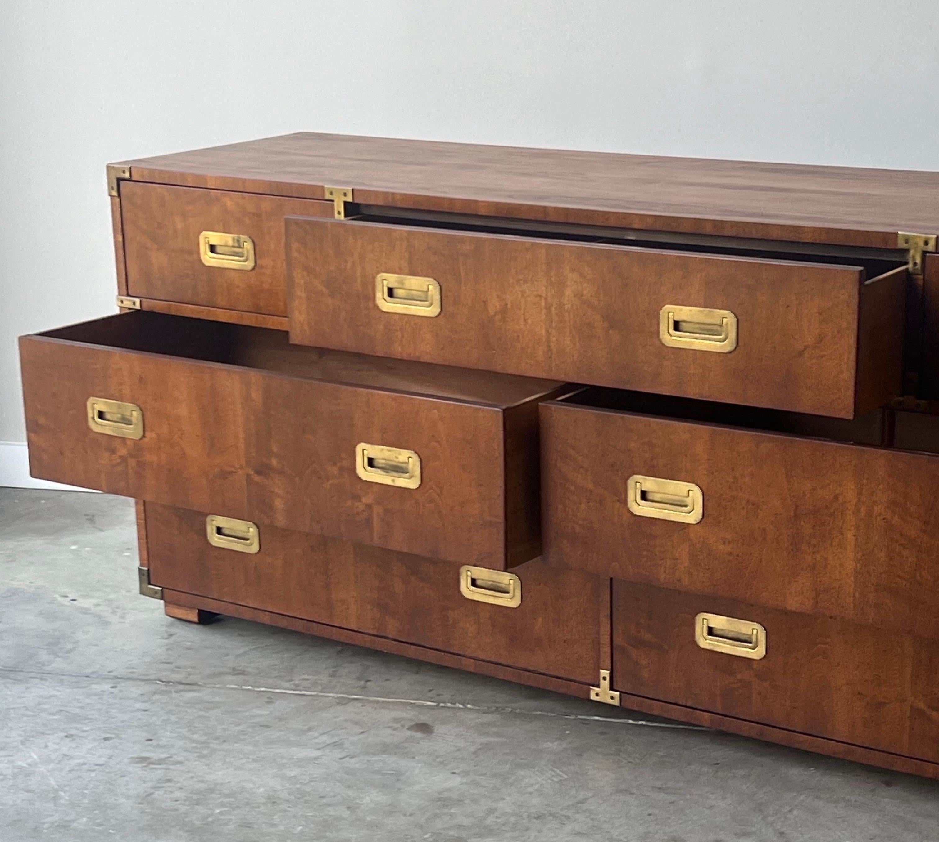 Mid-Century Campaign Dresser by Henredon 3
