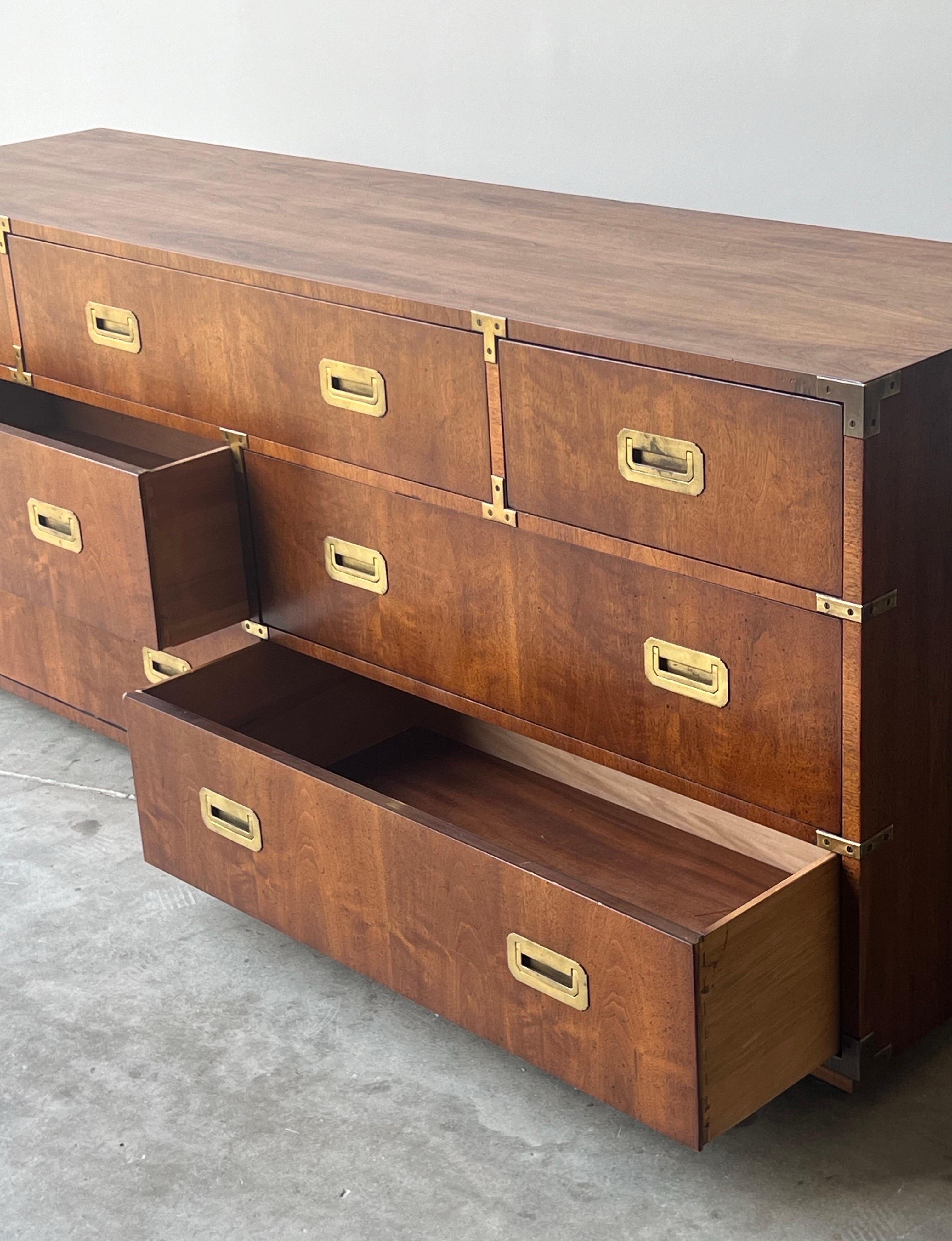 Mid-Century Campaign Dresser by Henredon 4