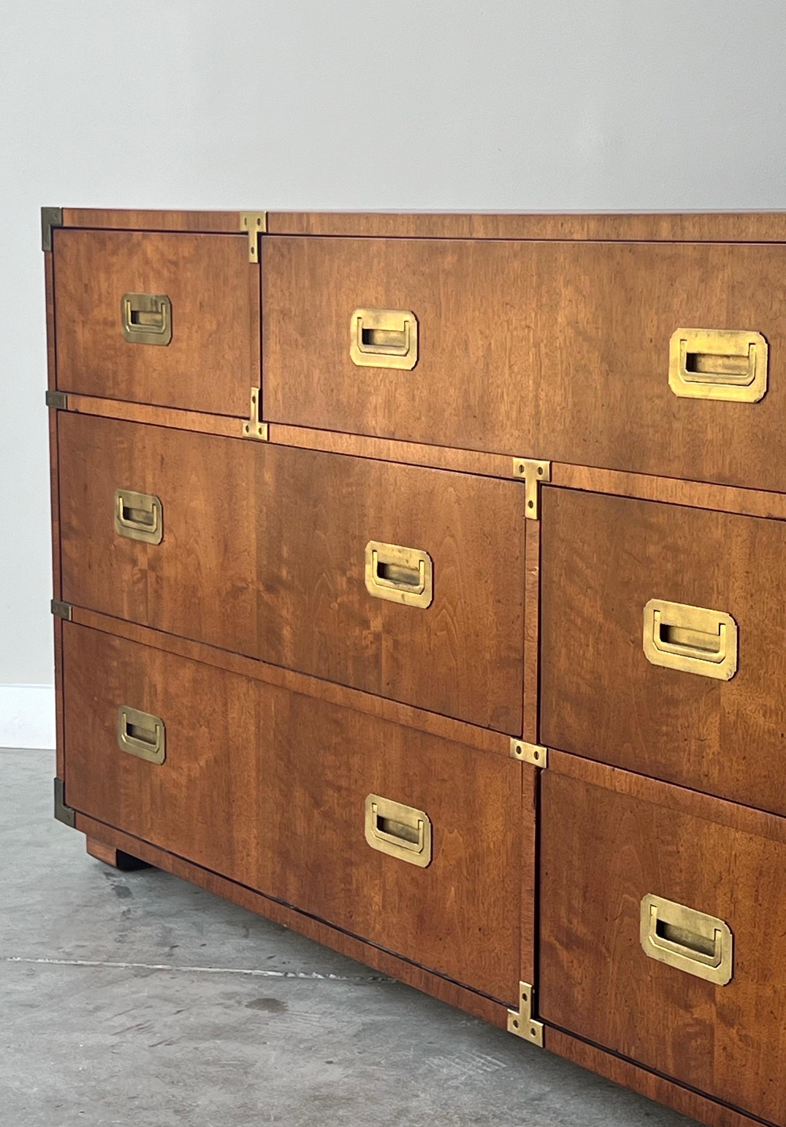 American Mid-Century Campaign Dresser by Henredon