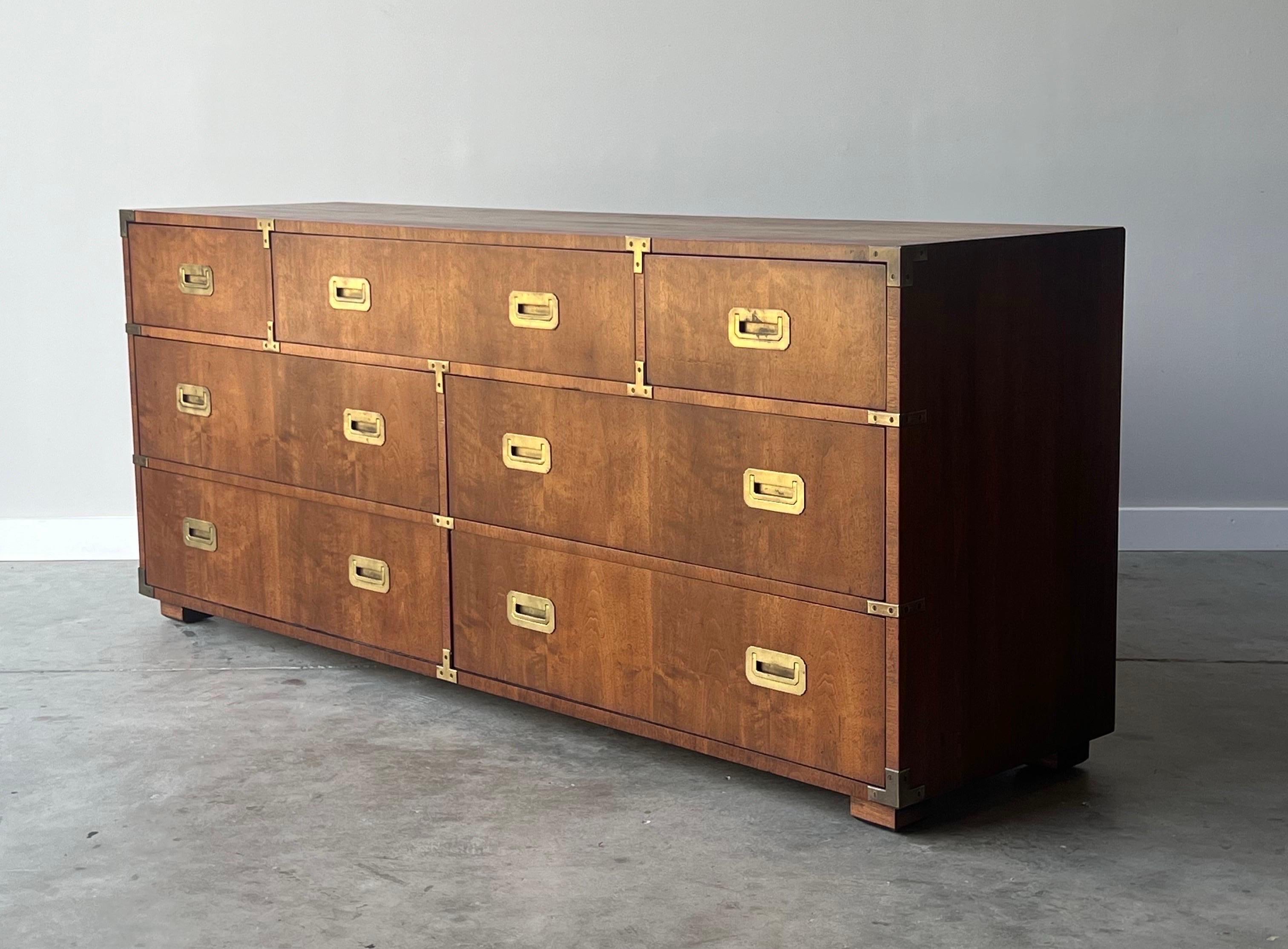 Mid-Century Campaign Dresser by Henredon 1