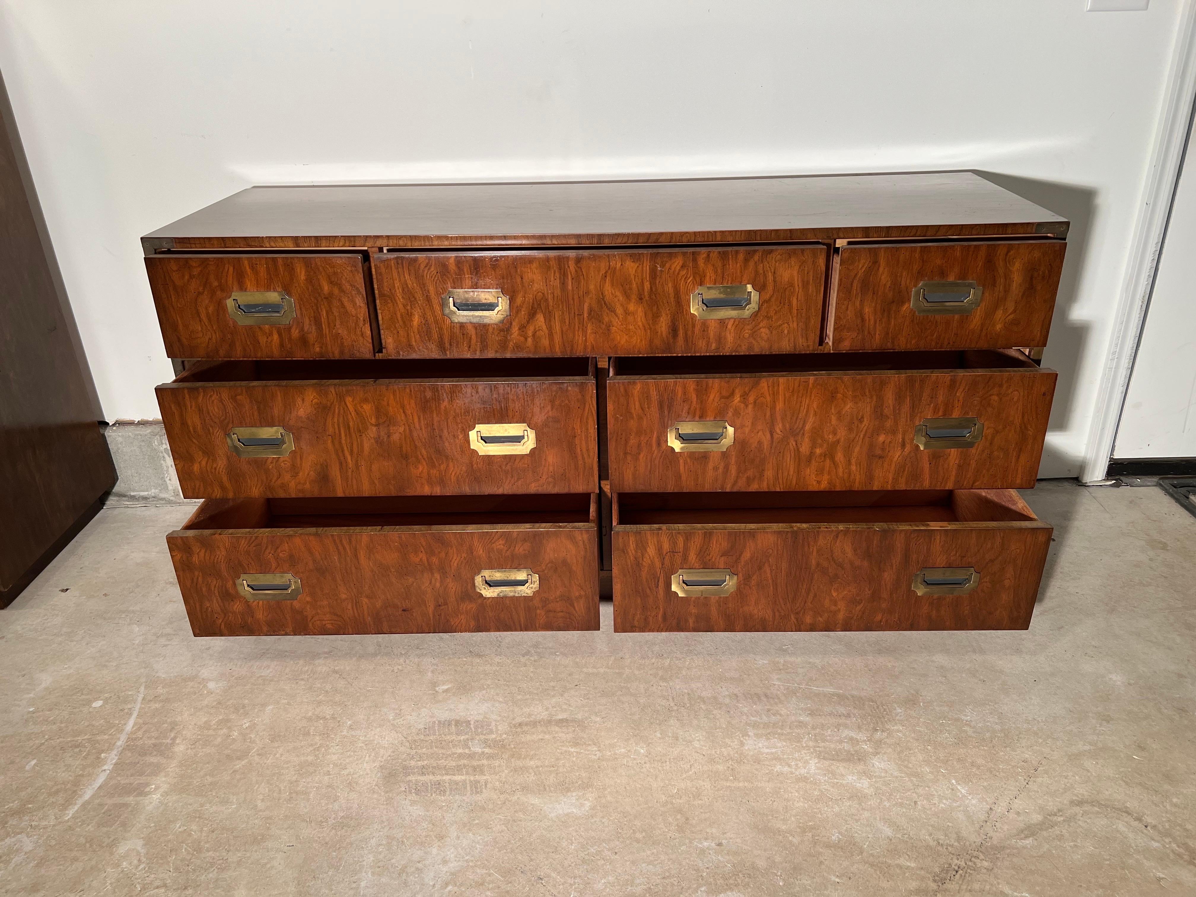 Mid Century Campaign Dresser in the style of Henredon 8