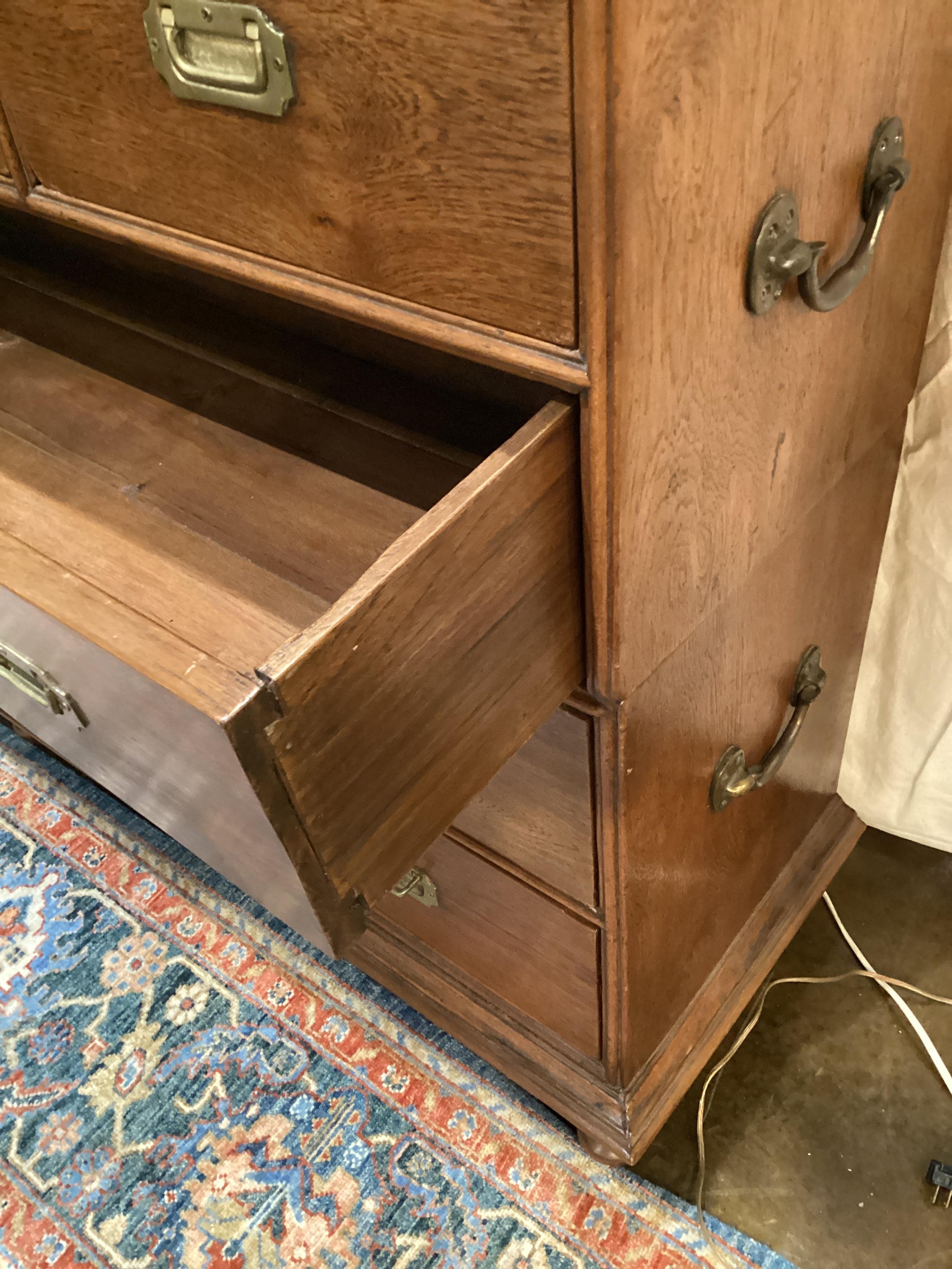 Mid Century Campaign Style Chest  In Good Condition For Sale In Chapel Hill, NC