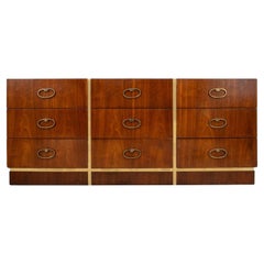 Mid-Century Campaign Style Chest of Drawers, 1974