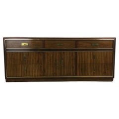 Used Mid Century Campaign Style Lowboy Dresser by Bassett