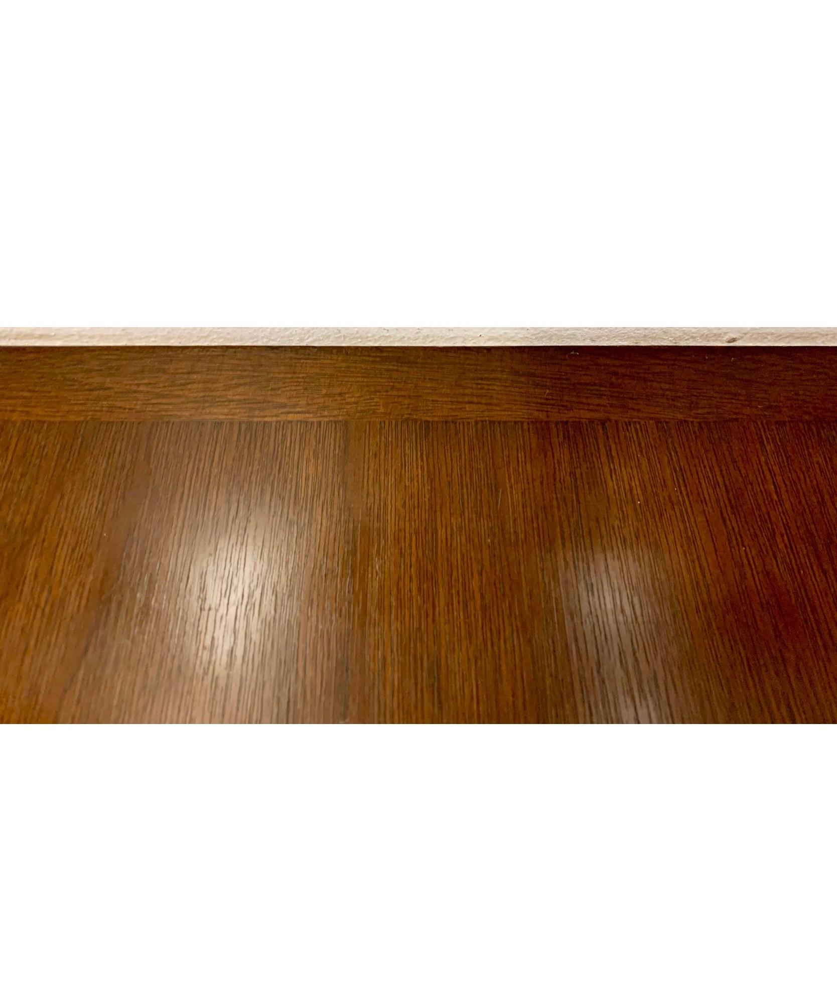 These are so versatile. This is a pair of low profile campaign style chests. Each chest sits on a plinth that is 4.25”H. If you want, then you can stack the chests on a single plinth. They are mahogany and in very good condition.