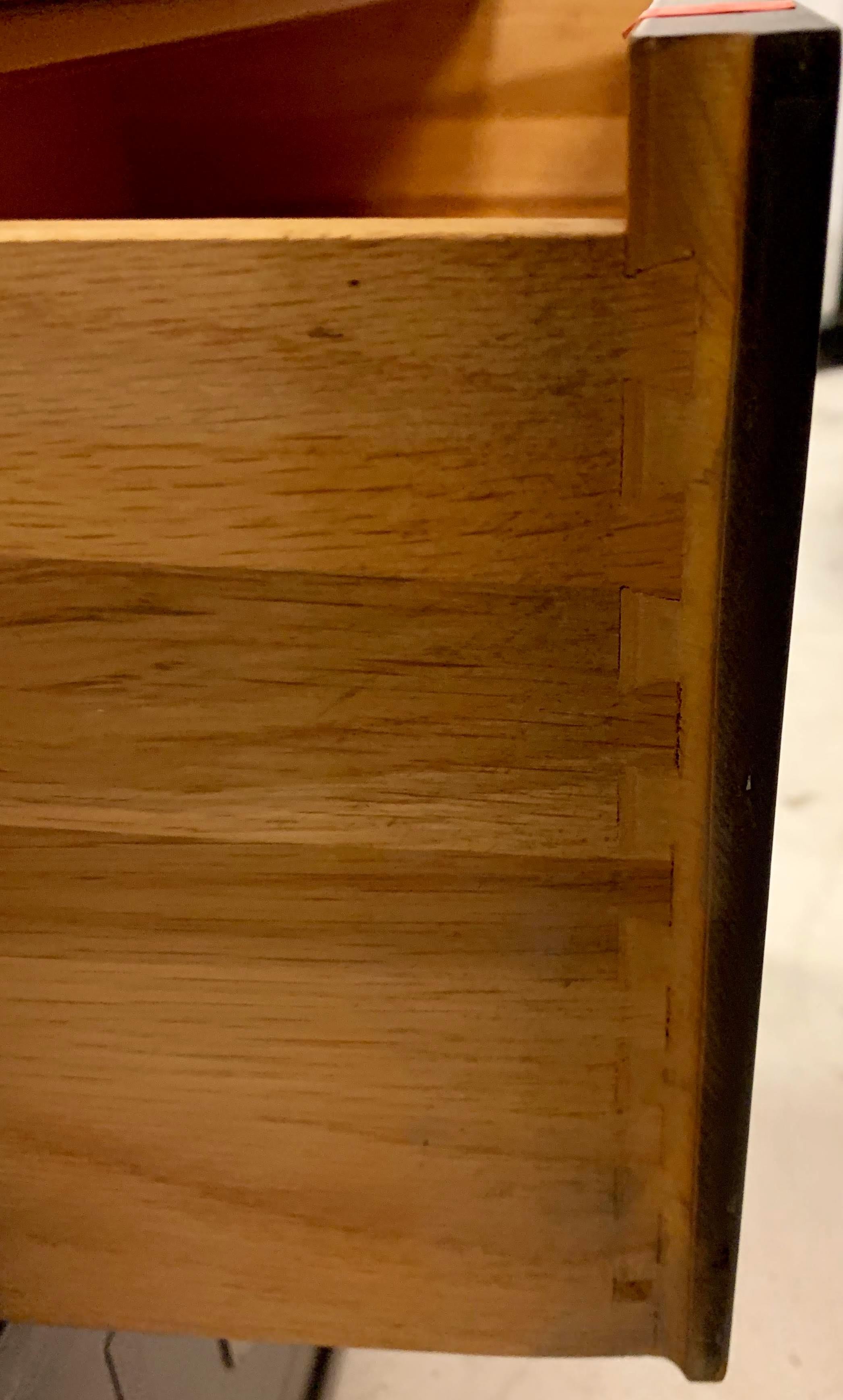 American Mid-Century Campaign Style Modular Mahogany Chests, Pair or Tall Single