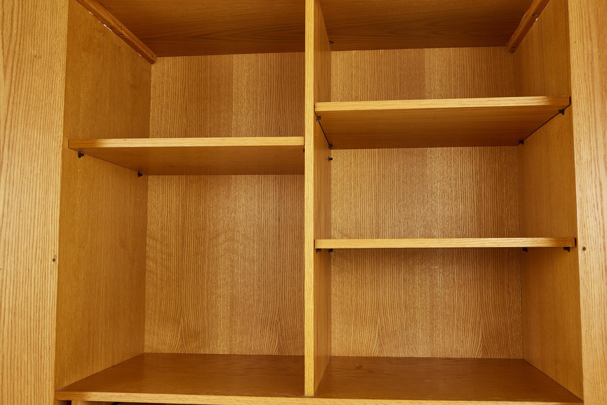 Mid-Century Canadian Brutalist 2 Piece Armoire 1