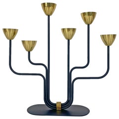 Mid-Century Candelabra in Brass 
Metal Gunnar Ander Ystad Metall Sweden