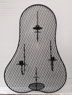 Mid Century Candle and Plant Wall Decor