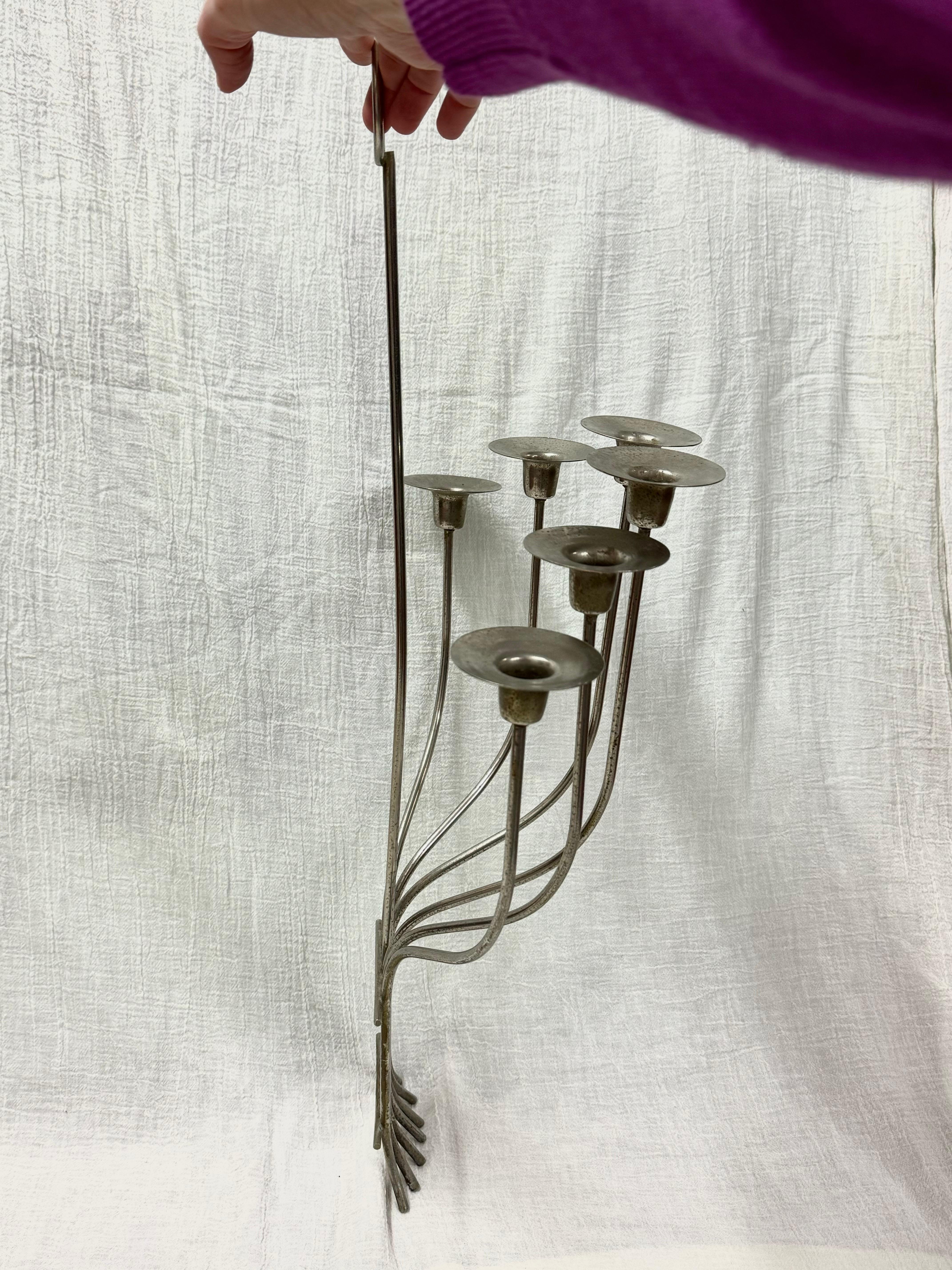 Candelabro de mediados de siglo al estilo de Tommi Parzinger en venta 7