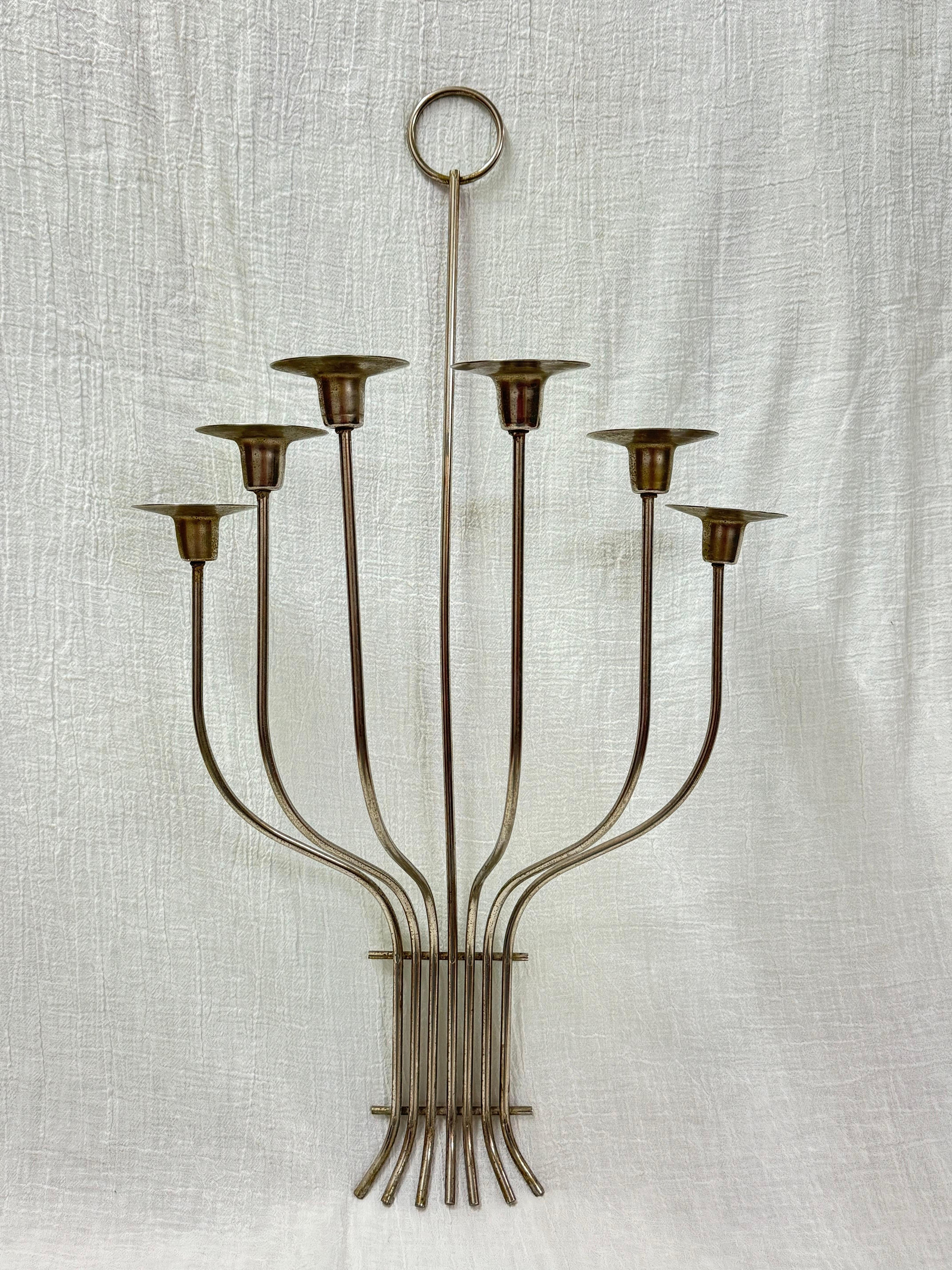 Candelabro de mediados de siglo al estilo de Tommi Parzinger Moderno de mediados de siglo en venta