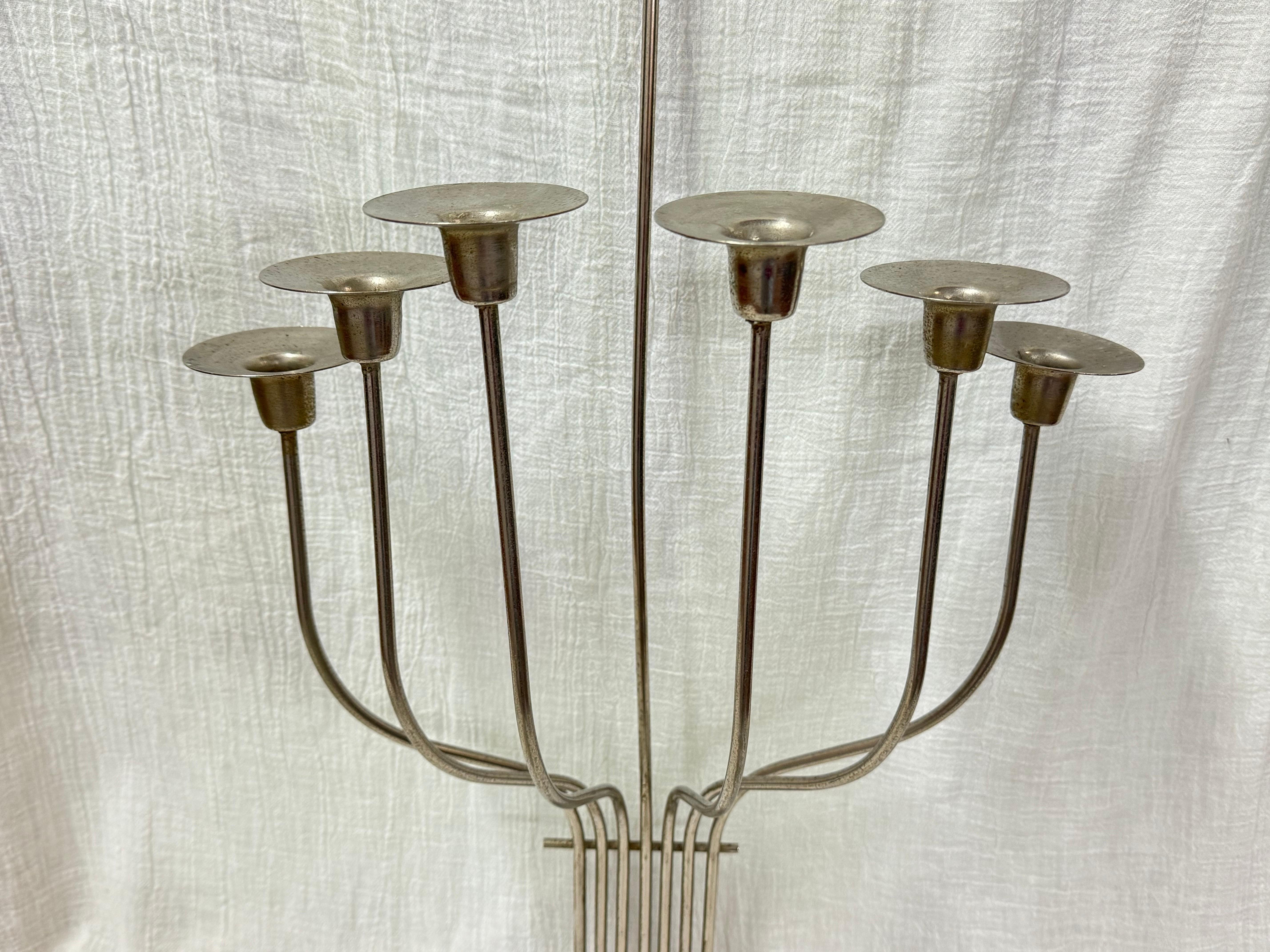 Candelabro de mediados de siglo al estilo de Tommi Parzinger mediados del siglo XX en venta