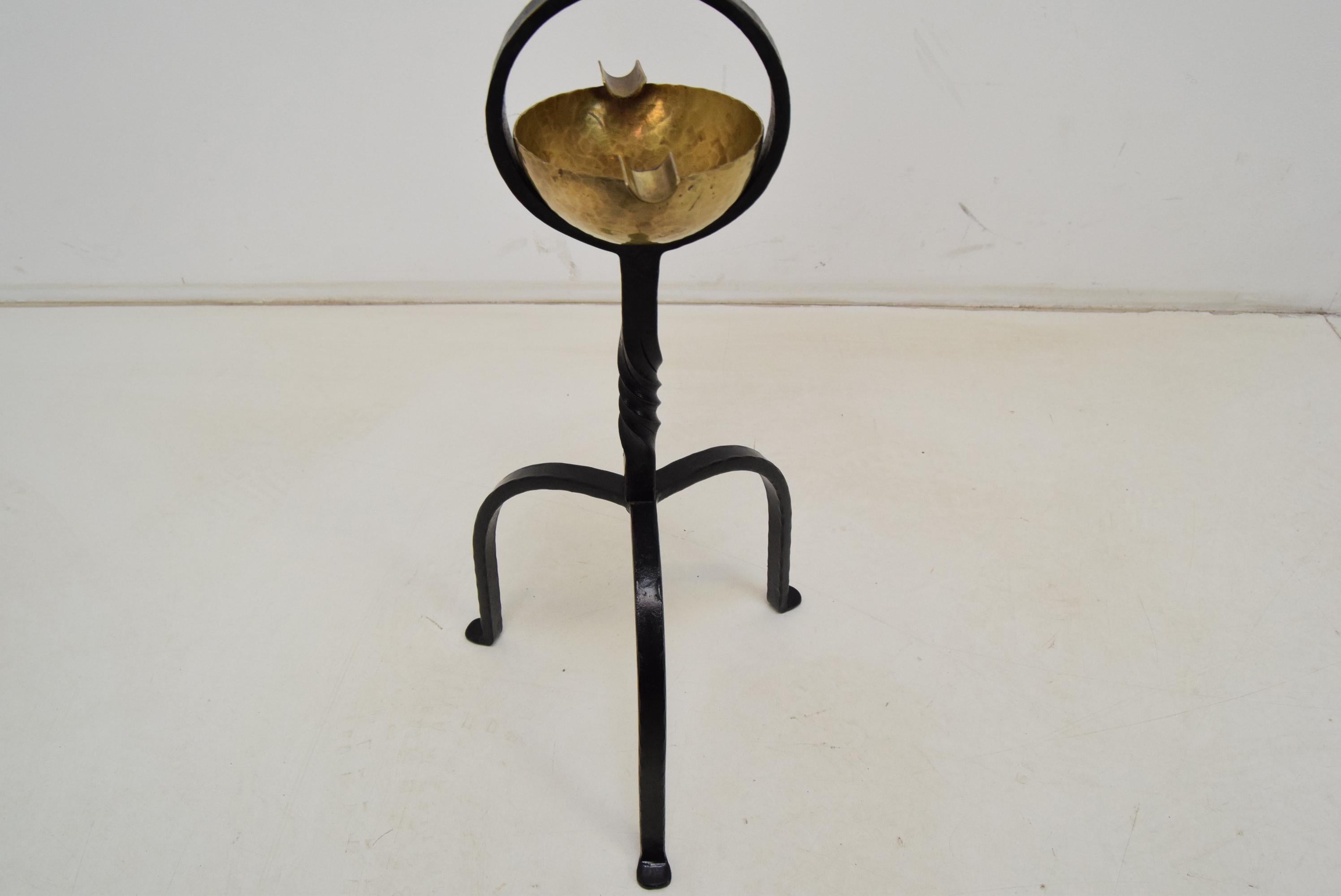 Midcentury Candlestick and Ashtray, 1960s For Sale 1
