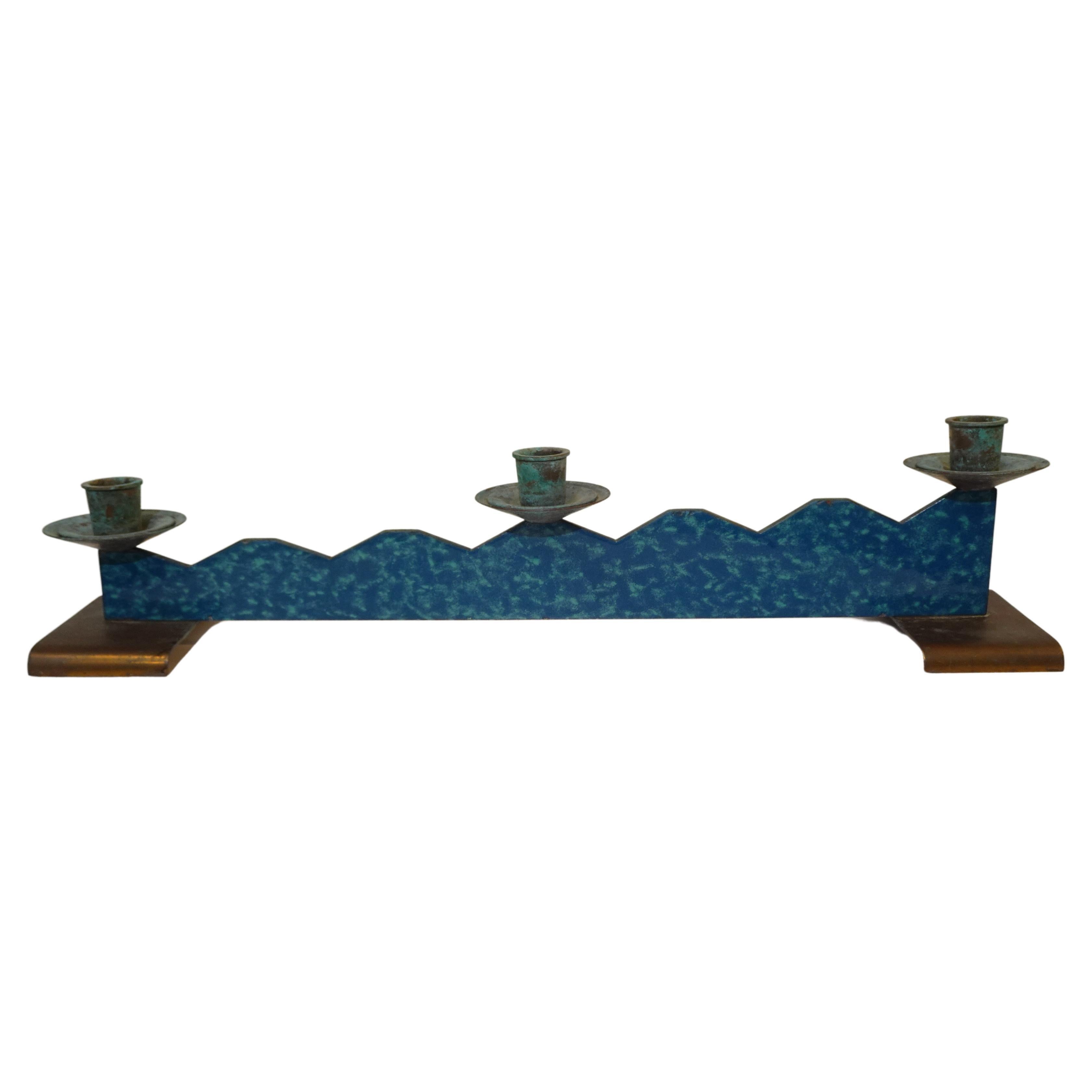 Mid Century Candlestick Center Piece in the Style of Sottsass For Sale at  1stDibs
