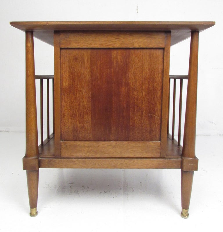 Midcentury Cane Front Nightstands For Sale at 1stDibs