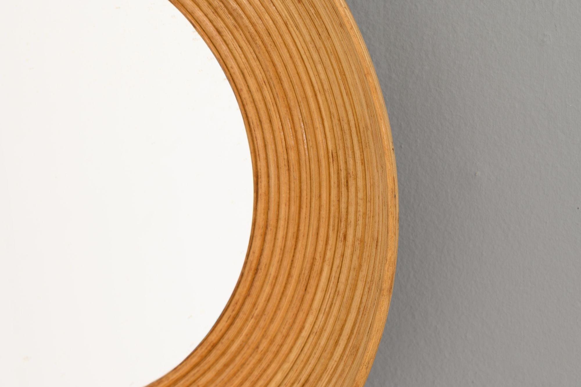 Mid-20th Century Mid-Century Cane Mirror For Sale