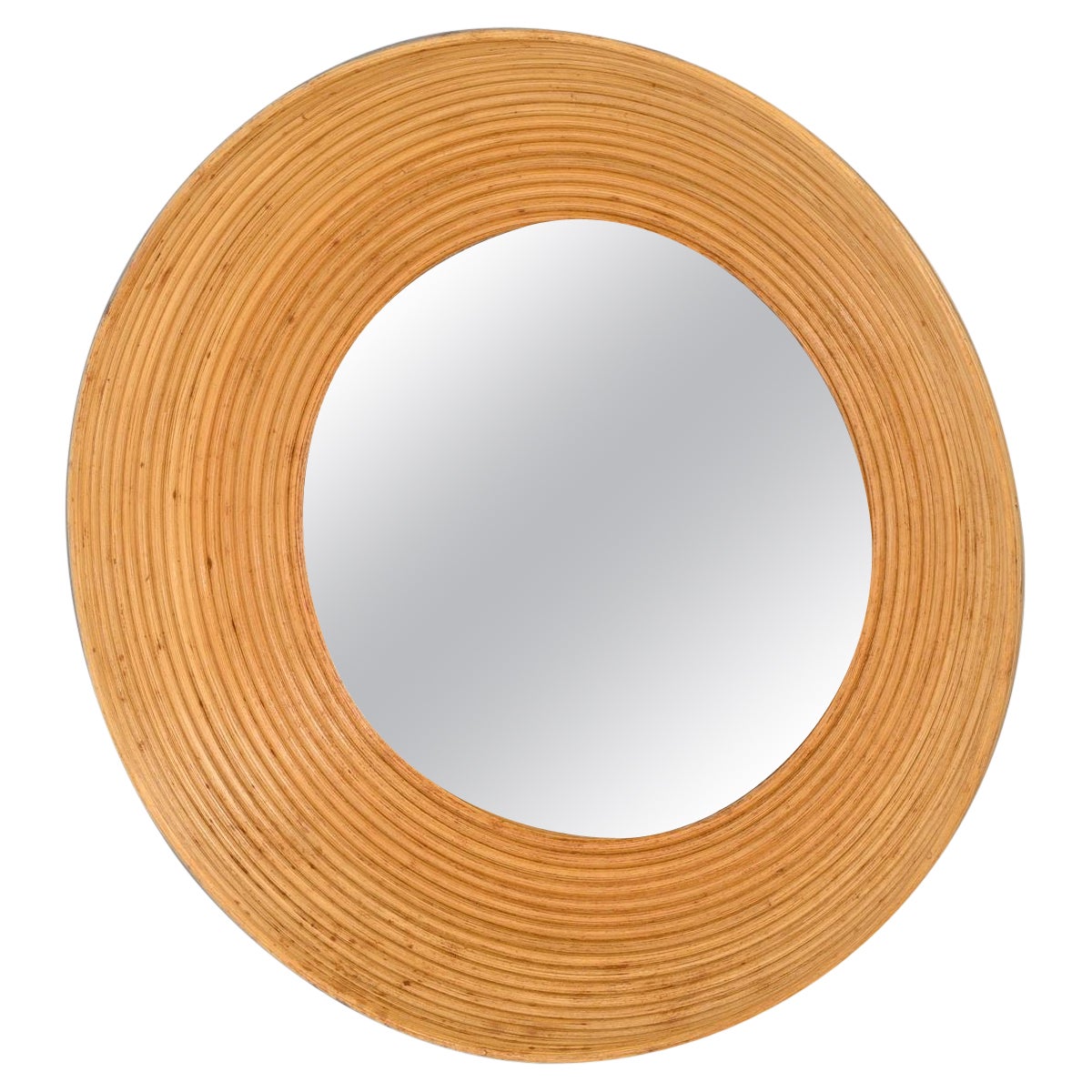 Mid-Century Cane Mirror For Sale
