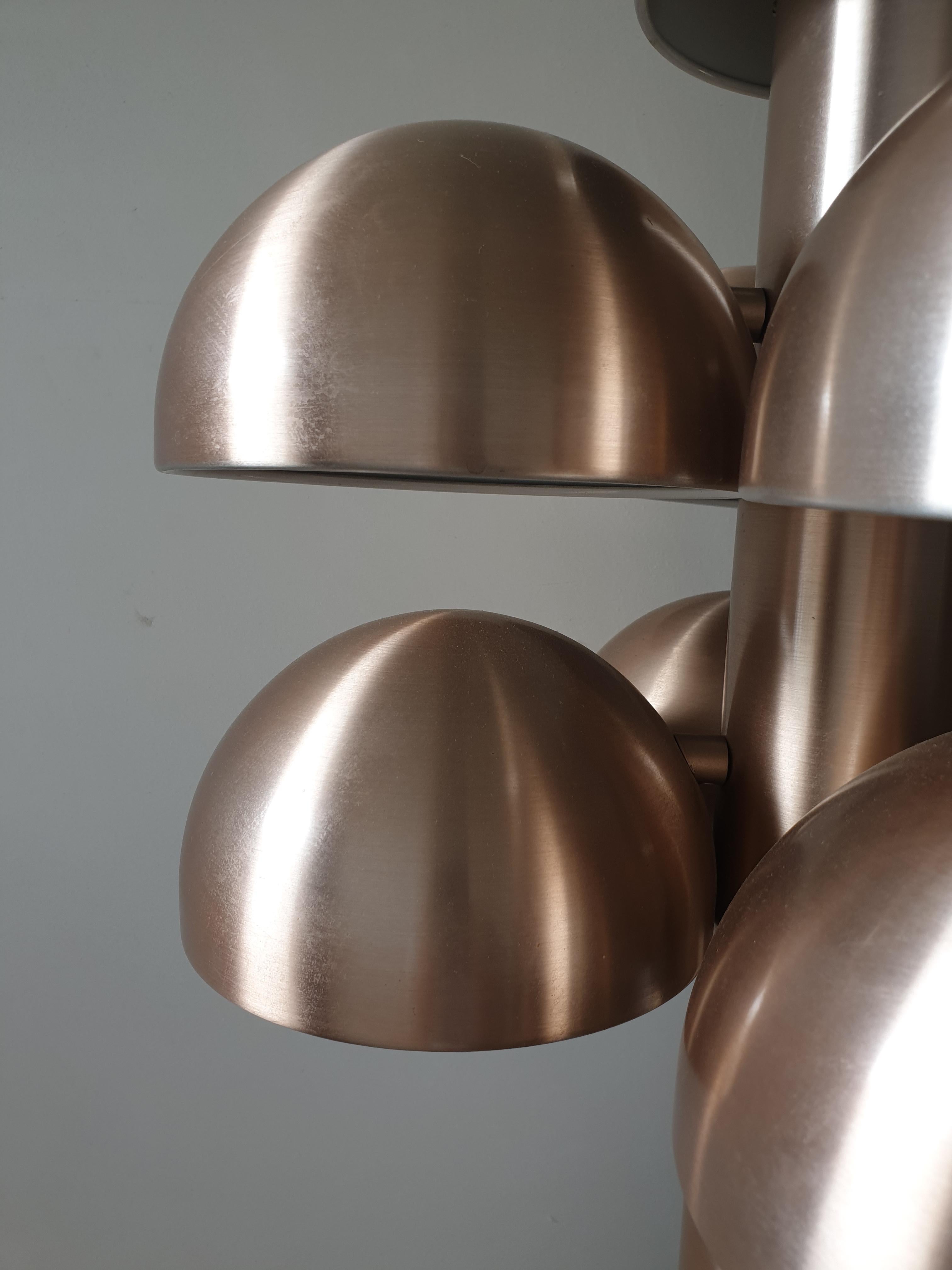 Anodized Mid Century Cantharel Table Lamp Set by Maija Liisa Komulainen for Raak, 1970s For Sale