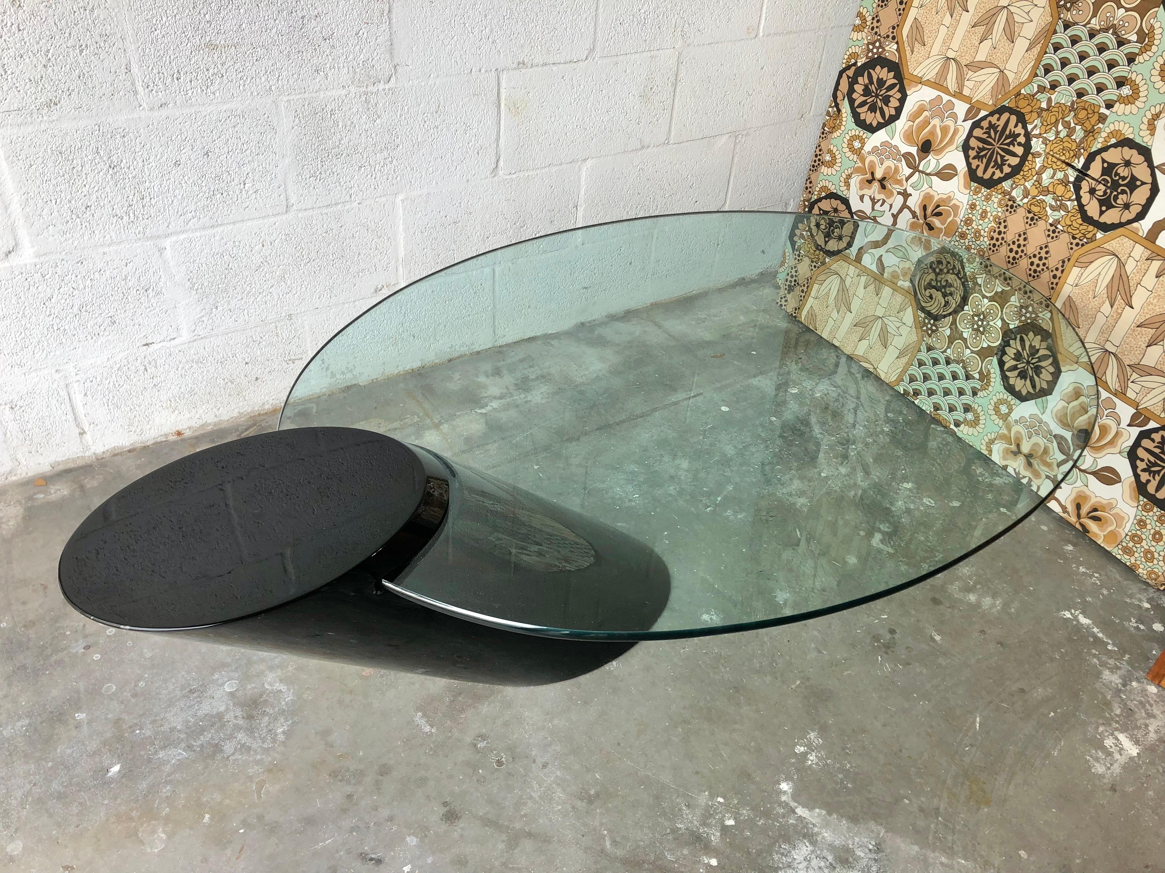 Mid-Century Cantilever Coffee Table Attributed to J Wade Beam for Breuton For Sale 2