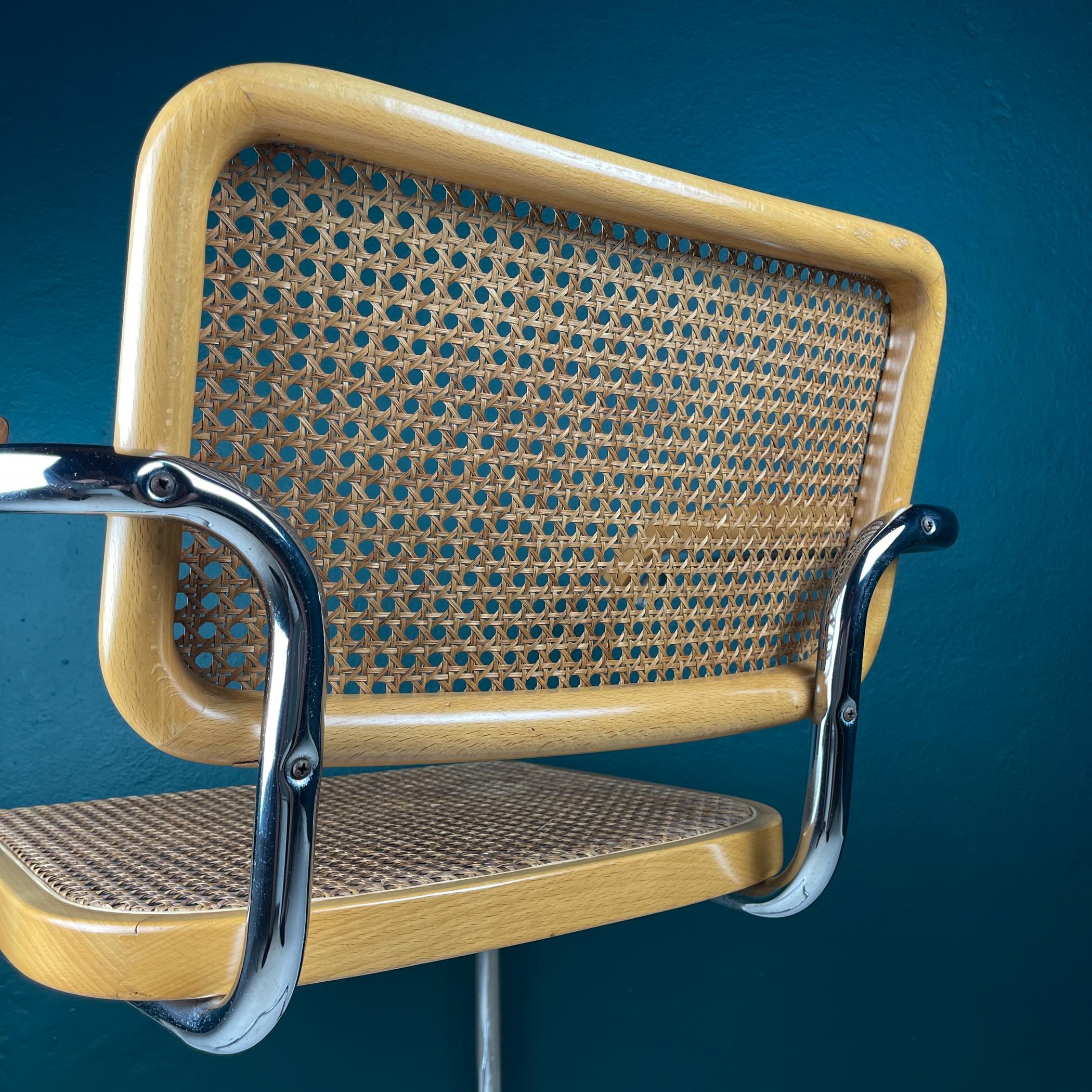 Mid-century Cantilever Office or Dining Chair, Italy 1980s, Cesca B32 4