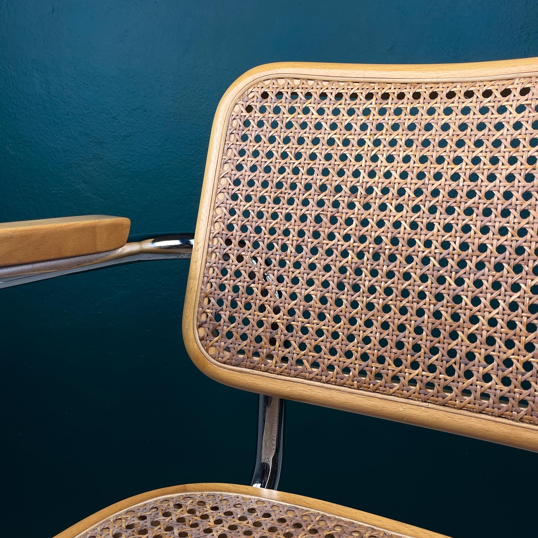 Mid-century Cantilever Office or Dining Chair, Italy 1980s, Cesca B32 6