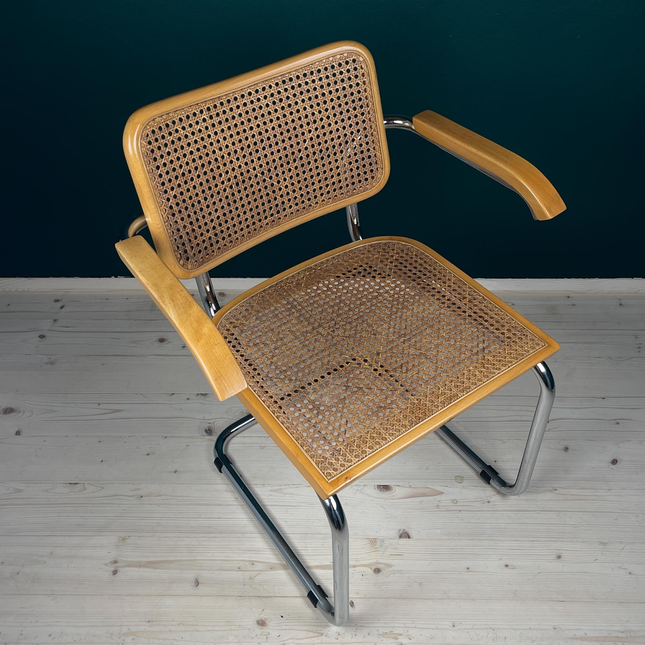 Mid-century Cantilever Office or Dining Chair, Italy 1980s, Cesca B32 7