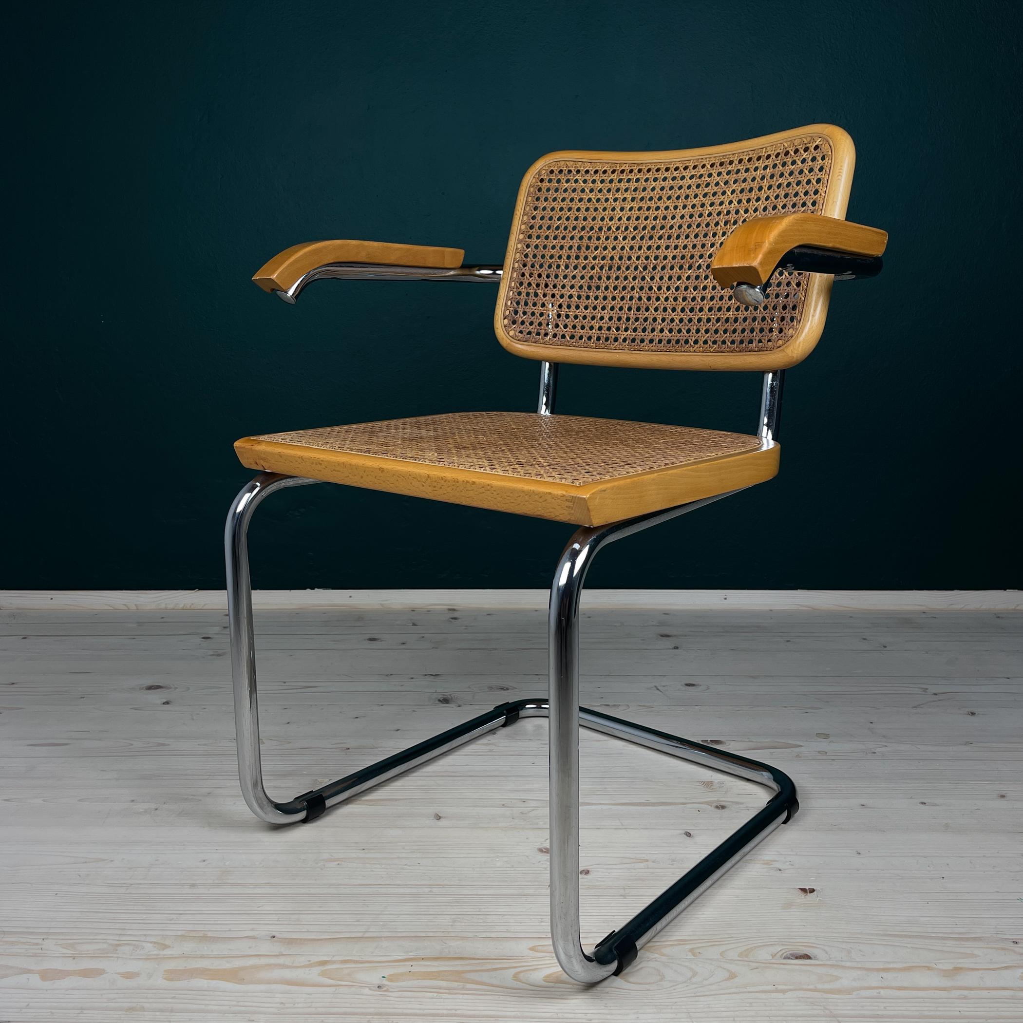 Italian Mid-century Cantilever Office or Dining Chair, Italy 1980s, Cesca B32
