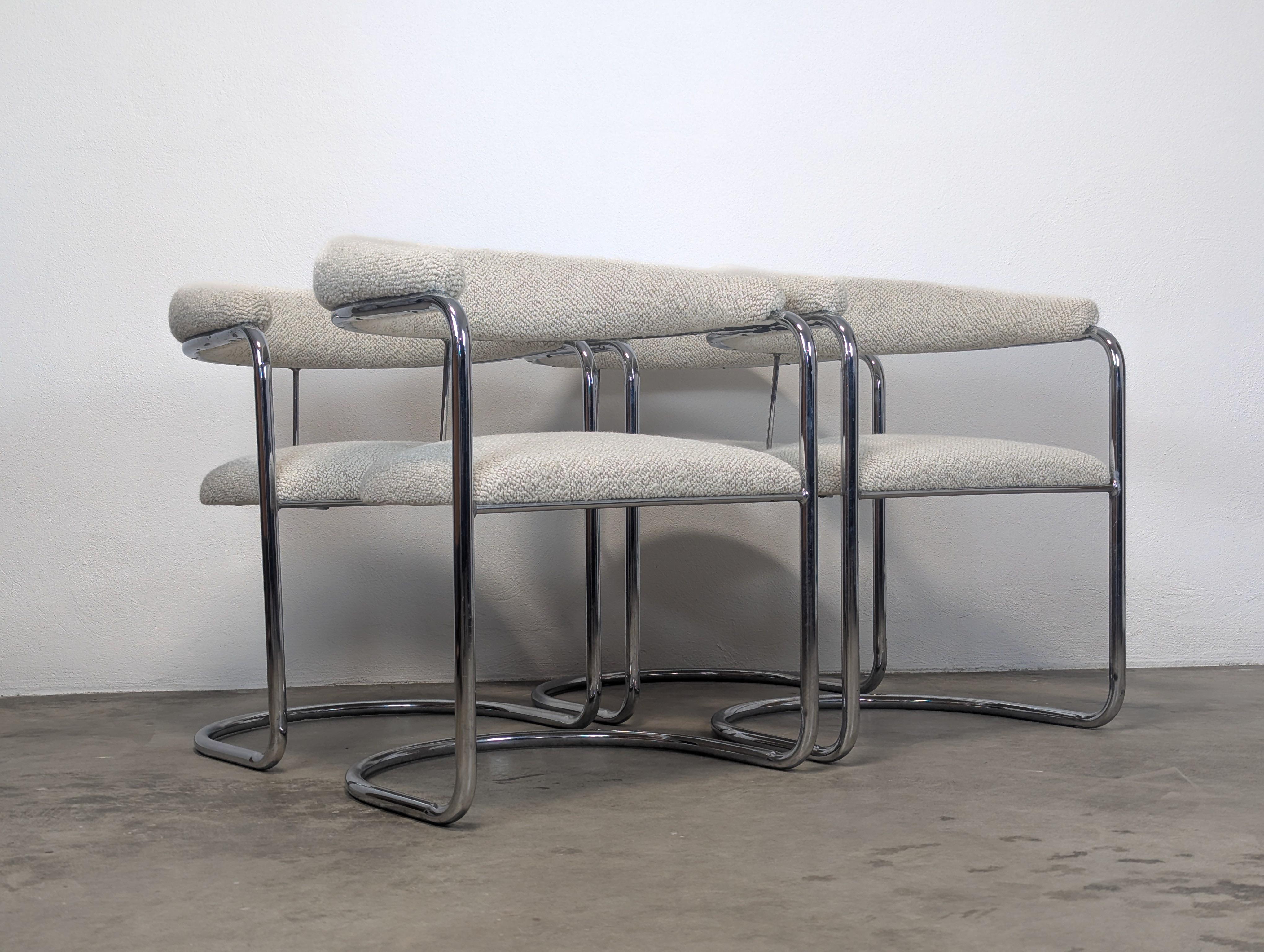 Mid Century Cantilevered SS33 Armchairs by Anton Lorenz for Thonet, c1970s 6