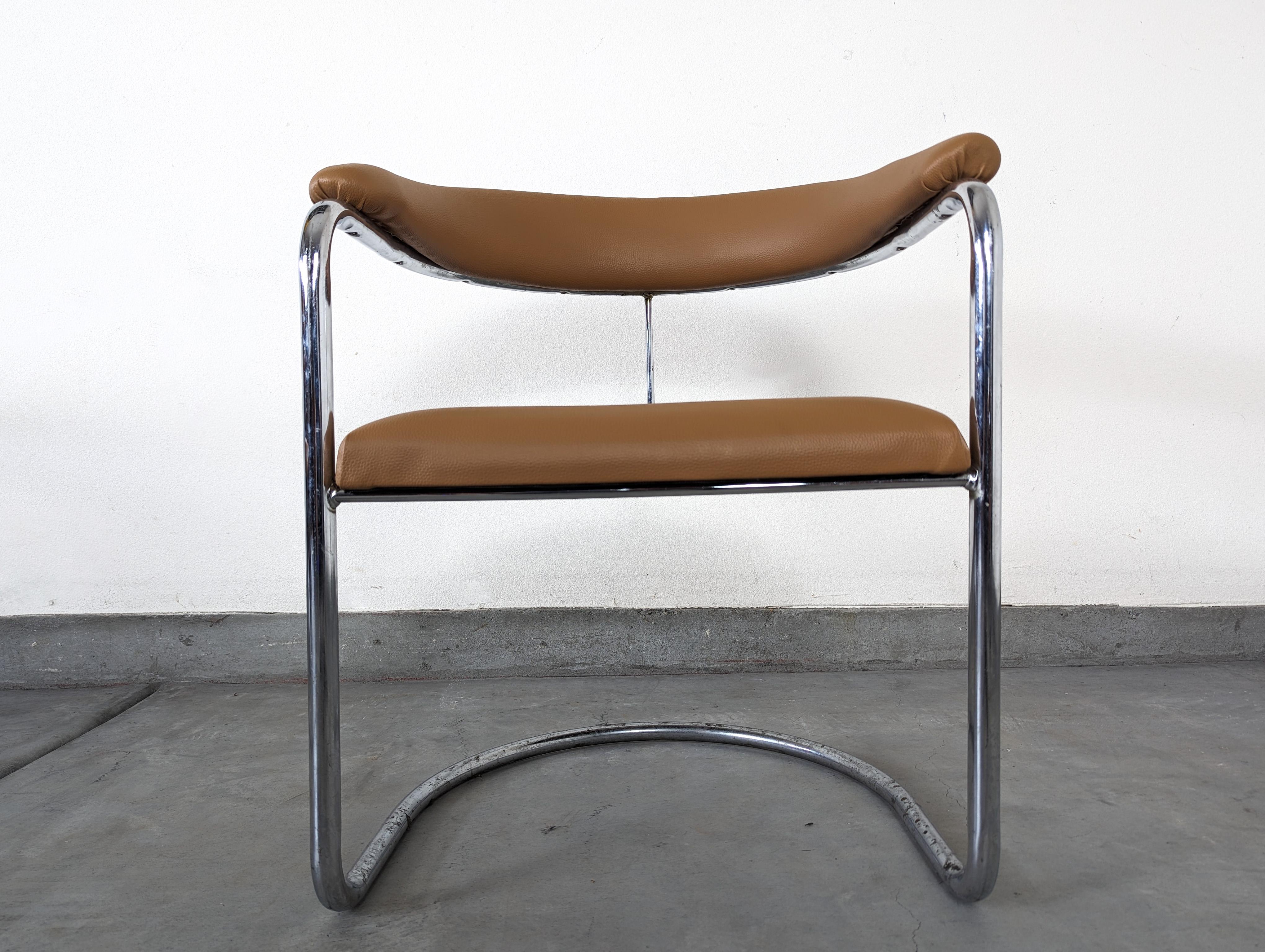 Mid Century Cantilevered SS33 Armchairs by Anton Lorenz for Thonet, c1970s 10