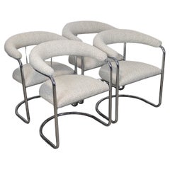 Mid Century Cantilevered SS33 Armchairs by Anton Lorenz for Thonet, c1970s