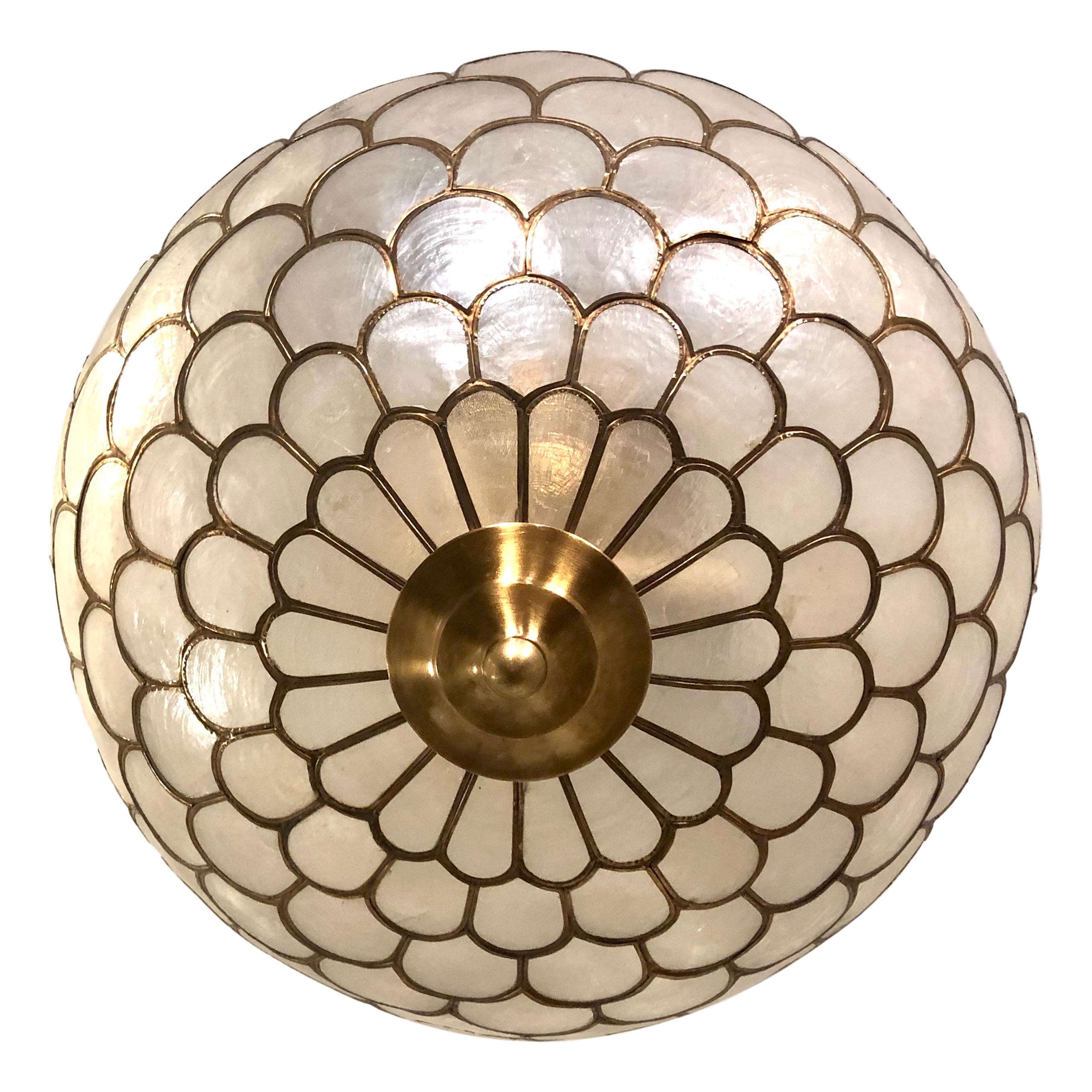 capiz pendant light