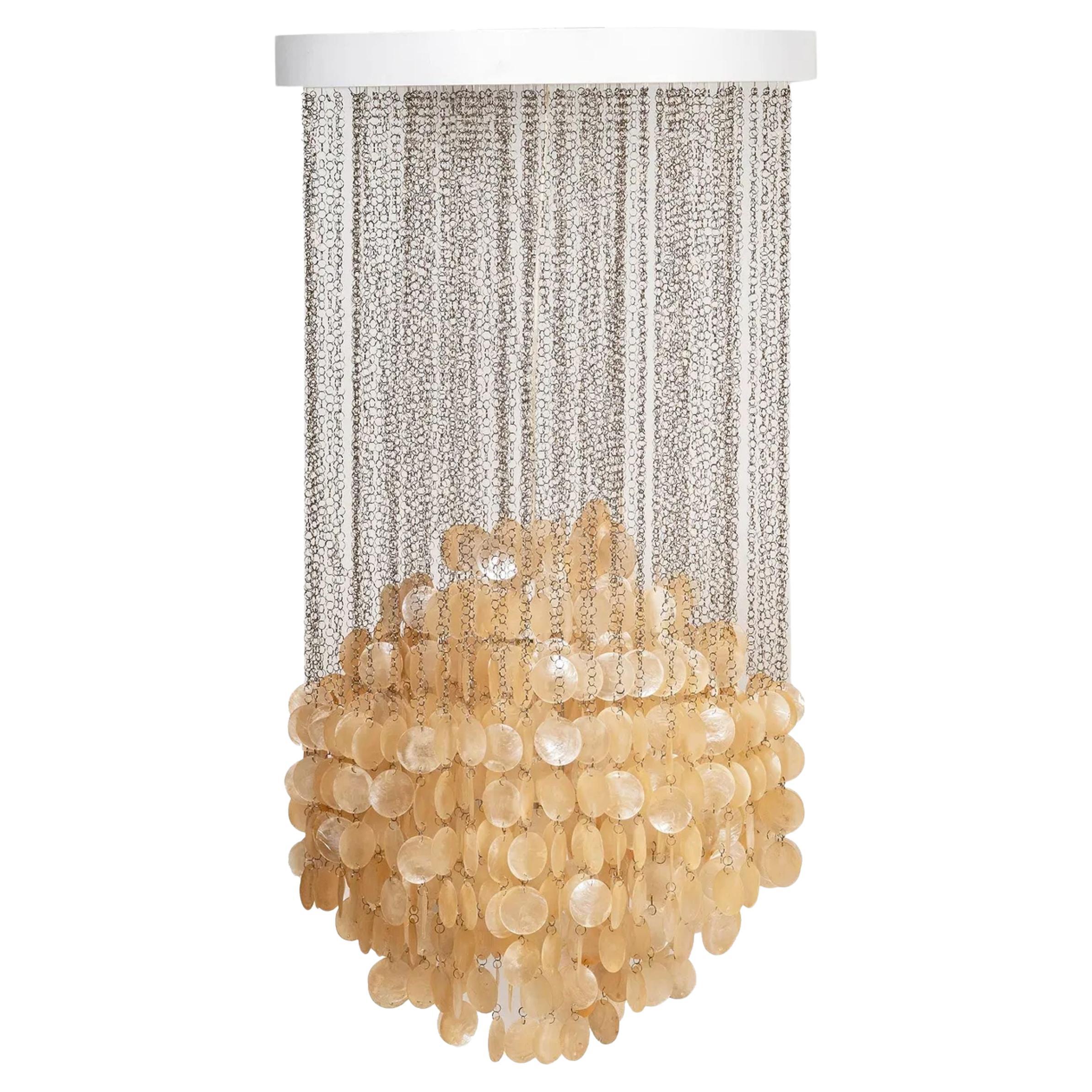 What style is Capiz shell chandelier?
