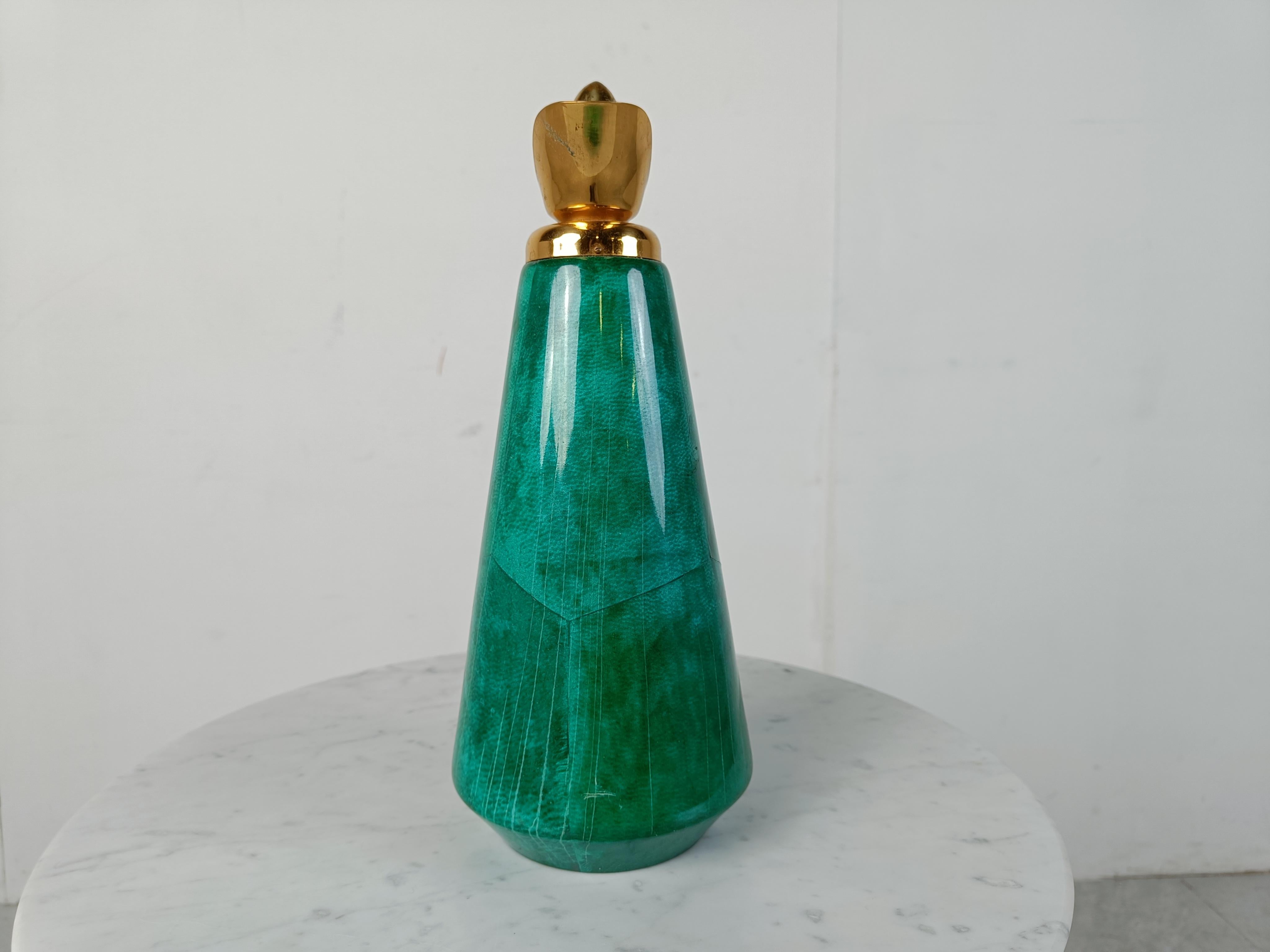 Hollywood Regency Mid century carafe by Aldo Tura, 1960s For Sale