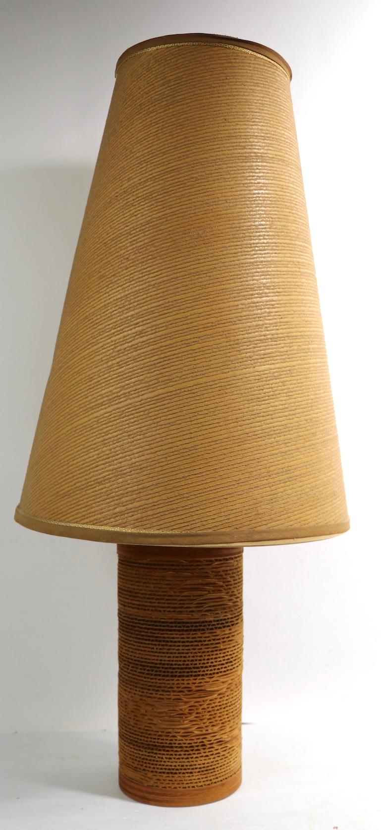 Mid-Century Modern Lampe de carton du milieu du siècle dernier par Gregory Van Pelt en vente