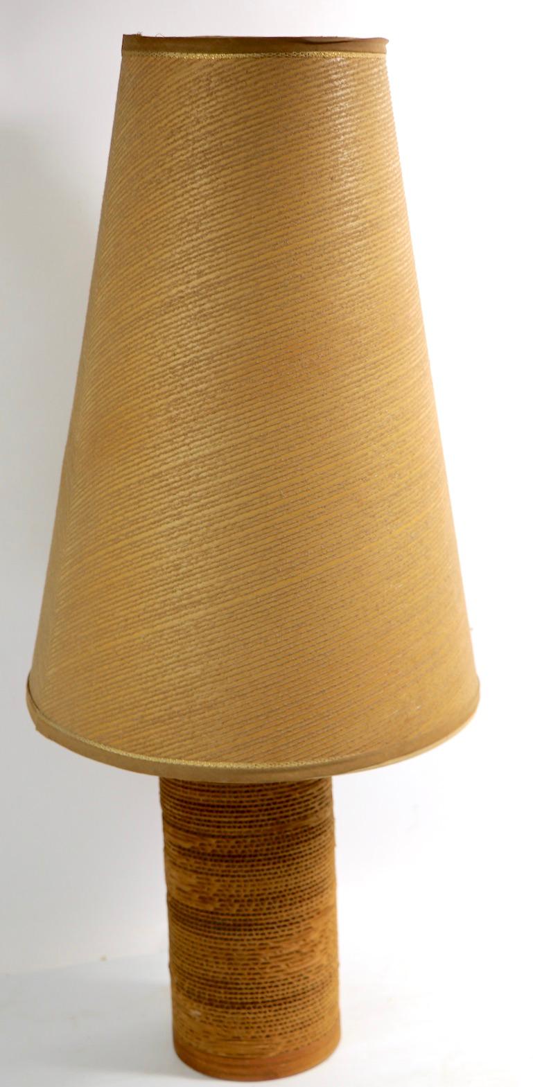 Mid-Century Modern Mid Century Cardboard Lamp by Gregory Van Pelt For Sale