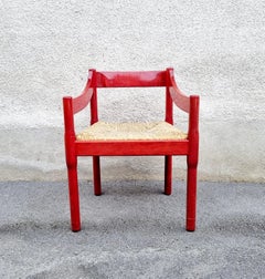 Fauteuil Carimate du milieu du siècle dernier, design de Vico Magistretti, Cassina, Italie, années 60