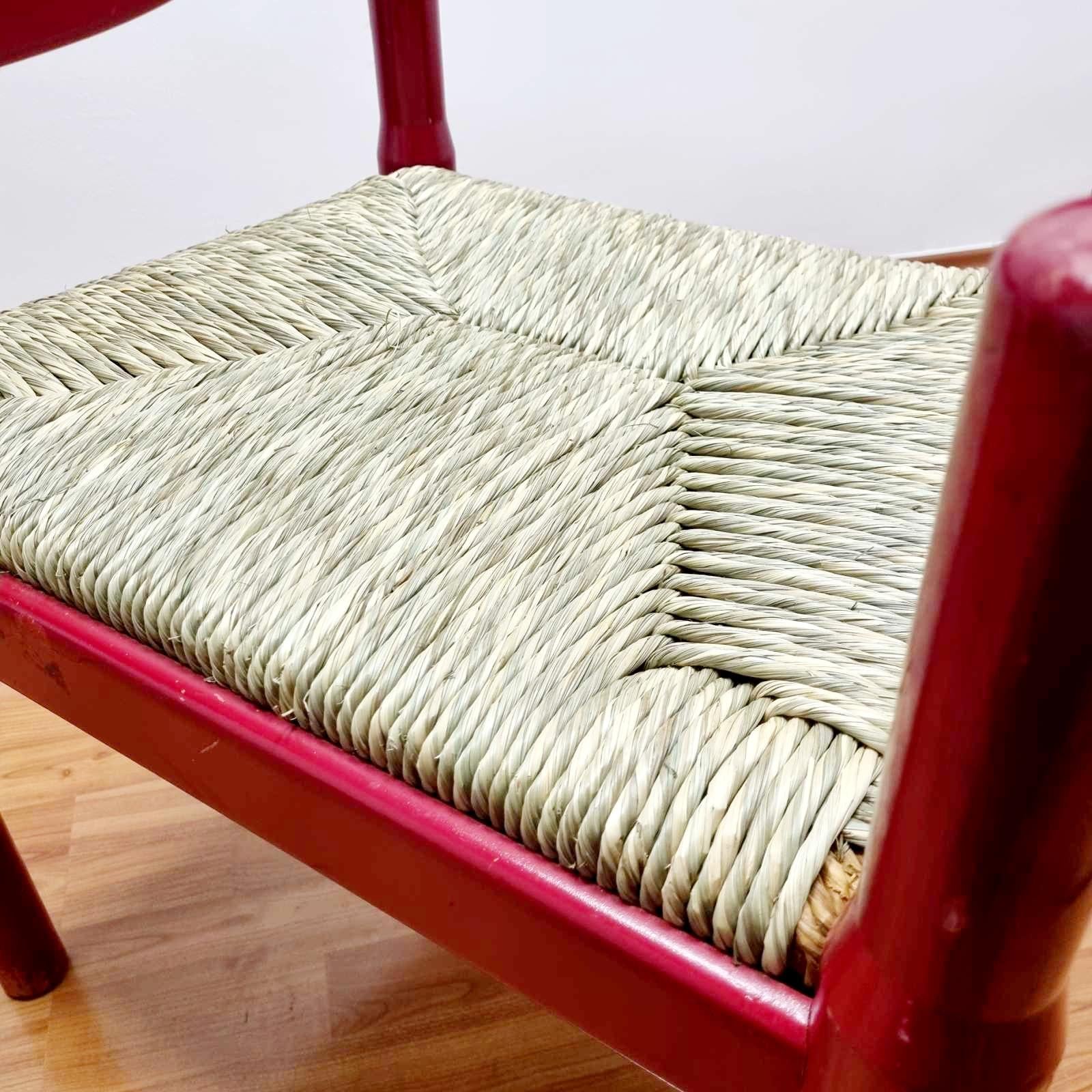 Rope Mid Century Carimate Armchair, Design by Vico Magistretti, Cassina Italy 60s For Sale