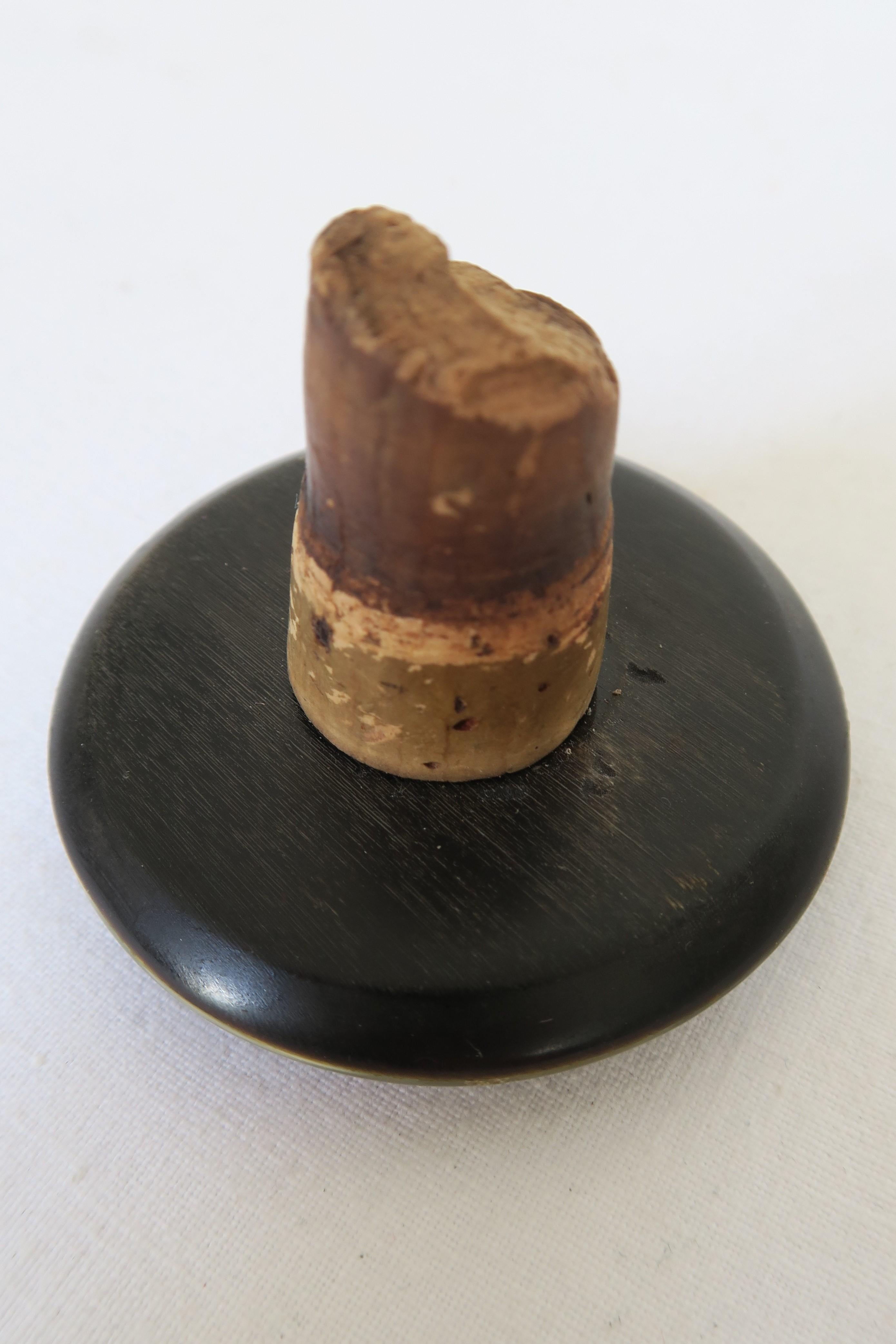 Austrian Midcentury Carl Auböck Bottle Stopper Made from Horn For Sale