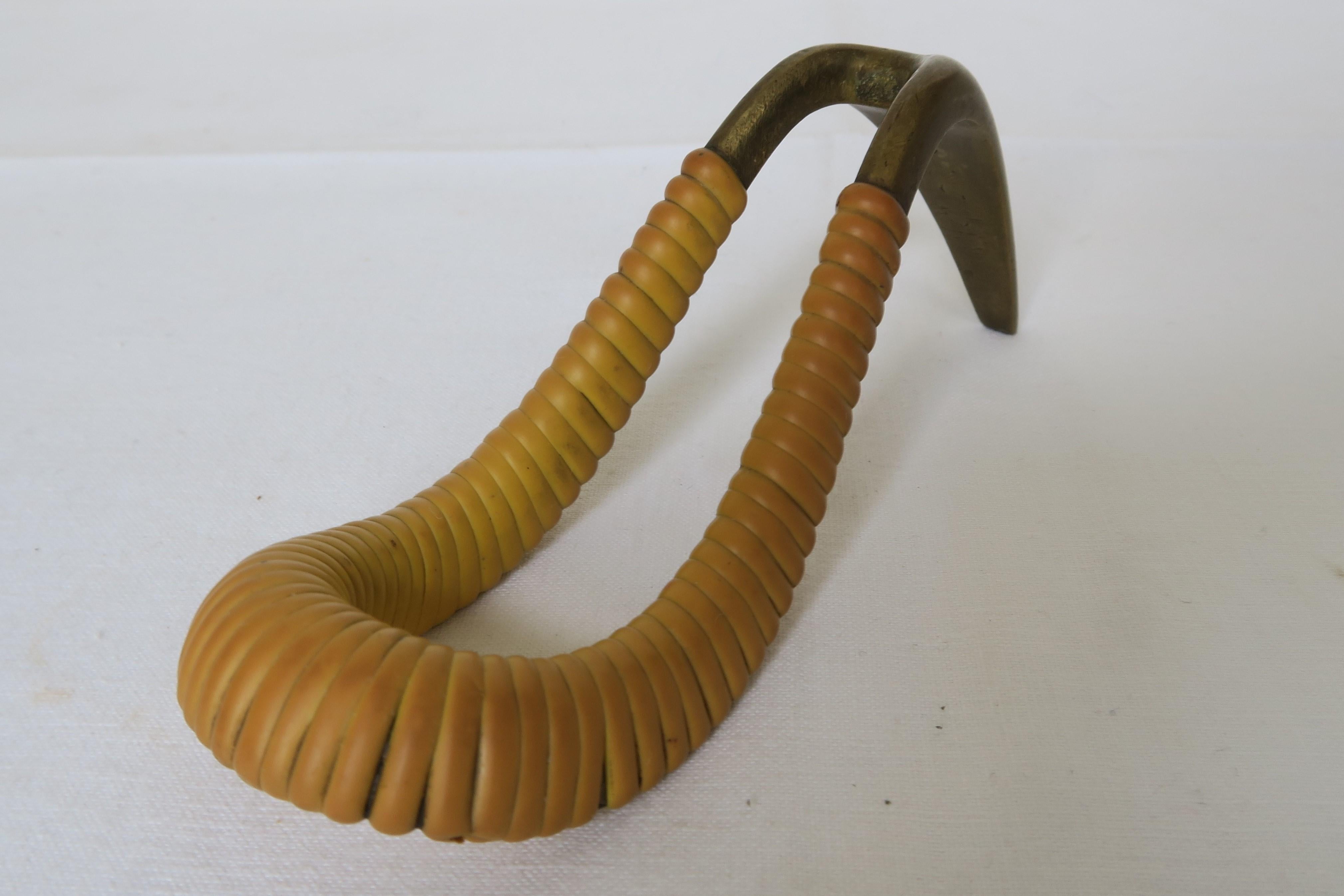 Mid-Century Modern Midcentury Carl Auböck Pipe Rest Made from Brass